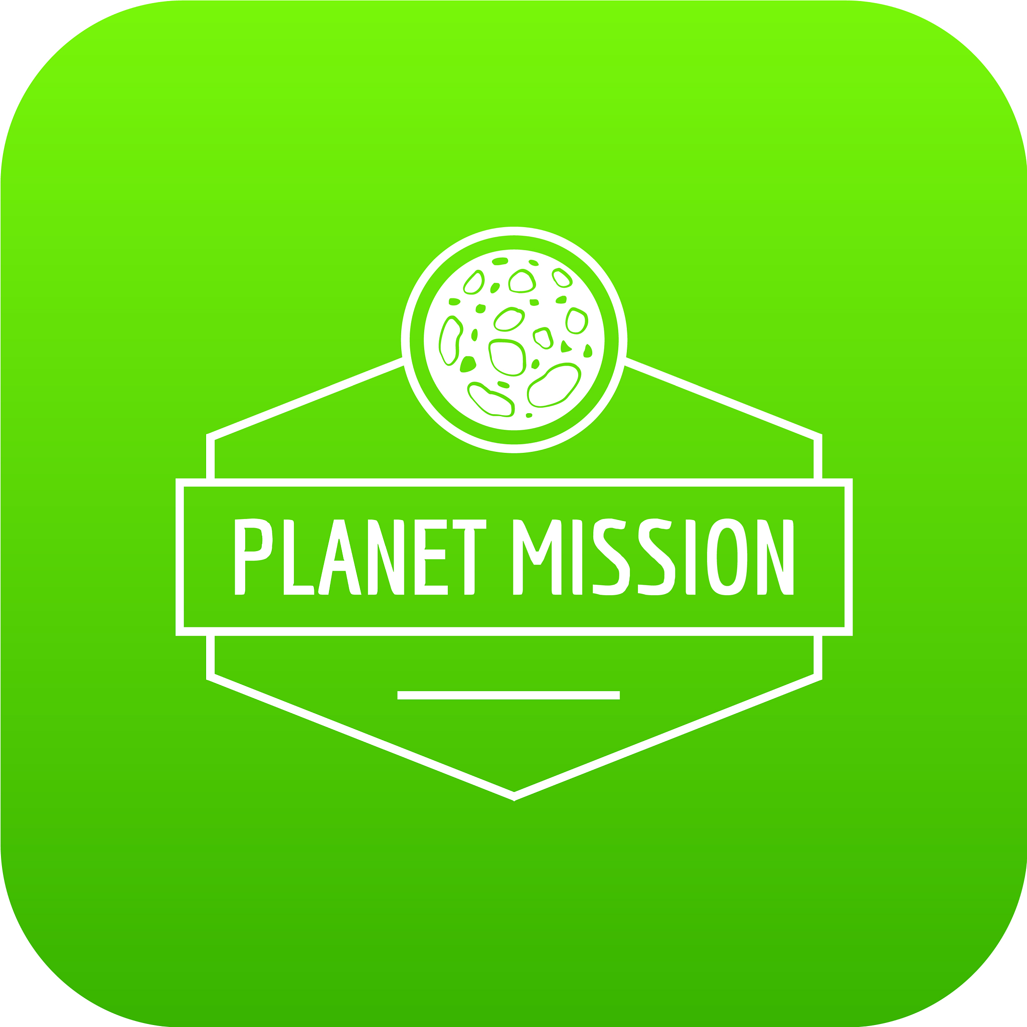 planet concept icon green
