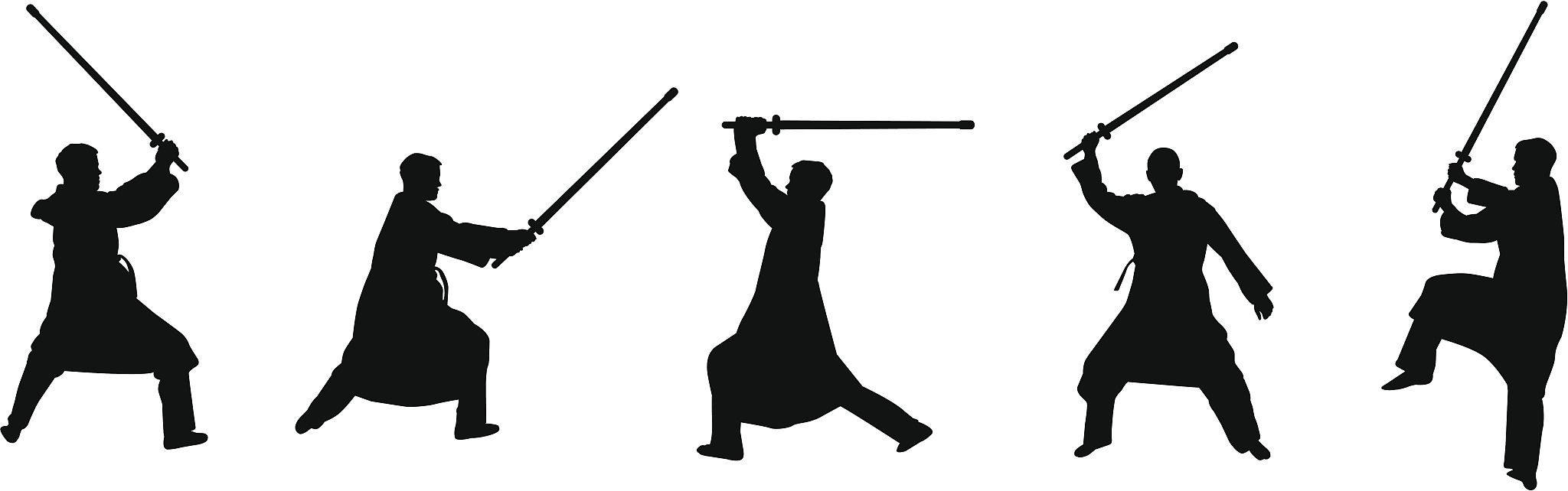 swordsmen silhouettes