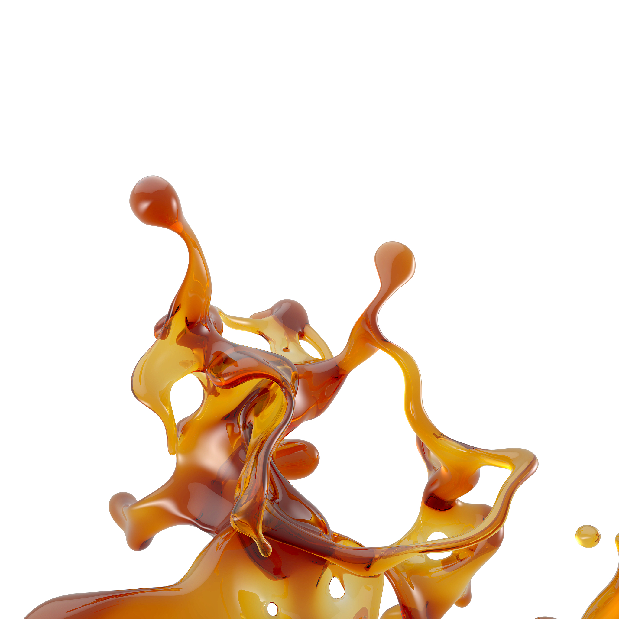 3d abstract liquid splash