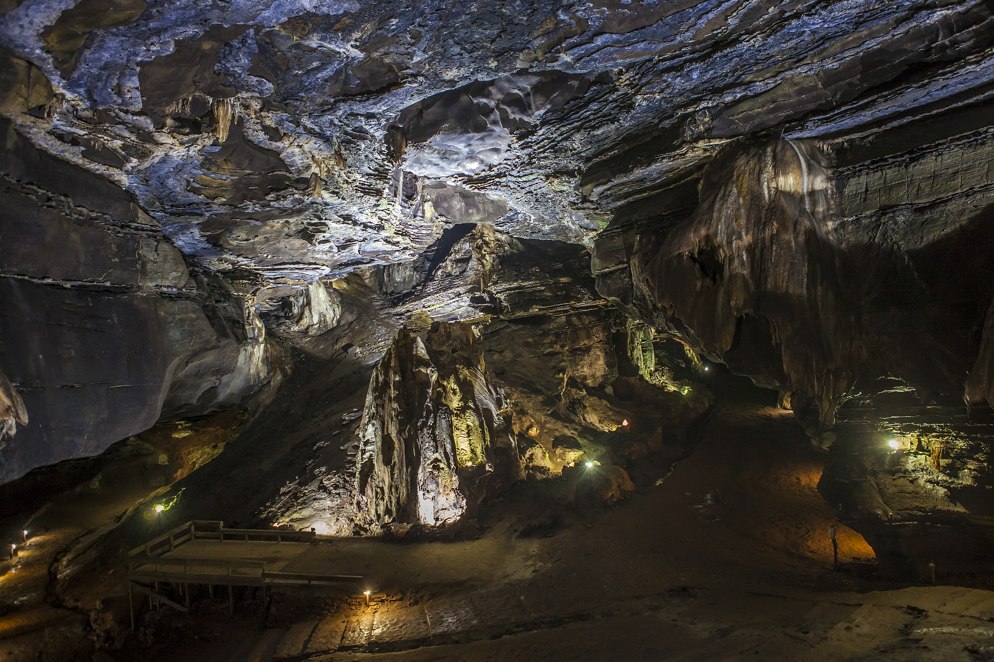 deep inside the sudwala caves in south africa