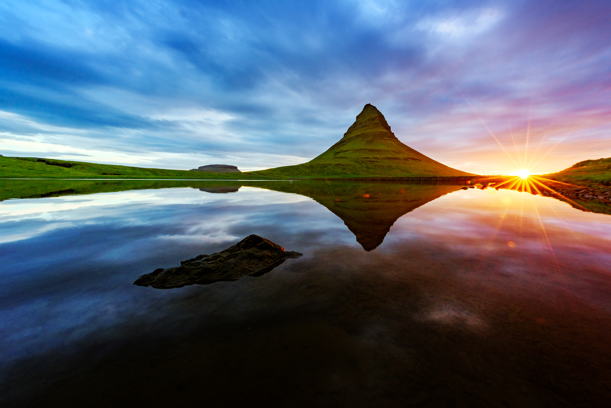incredible landscape with kirkjufell mountain