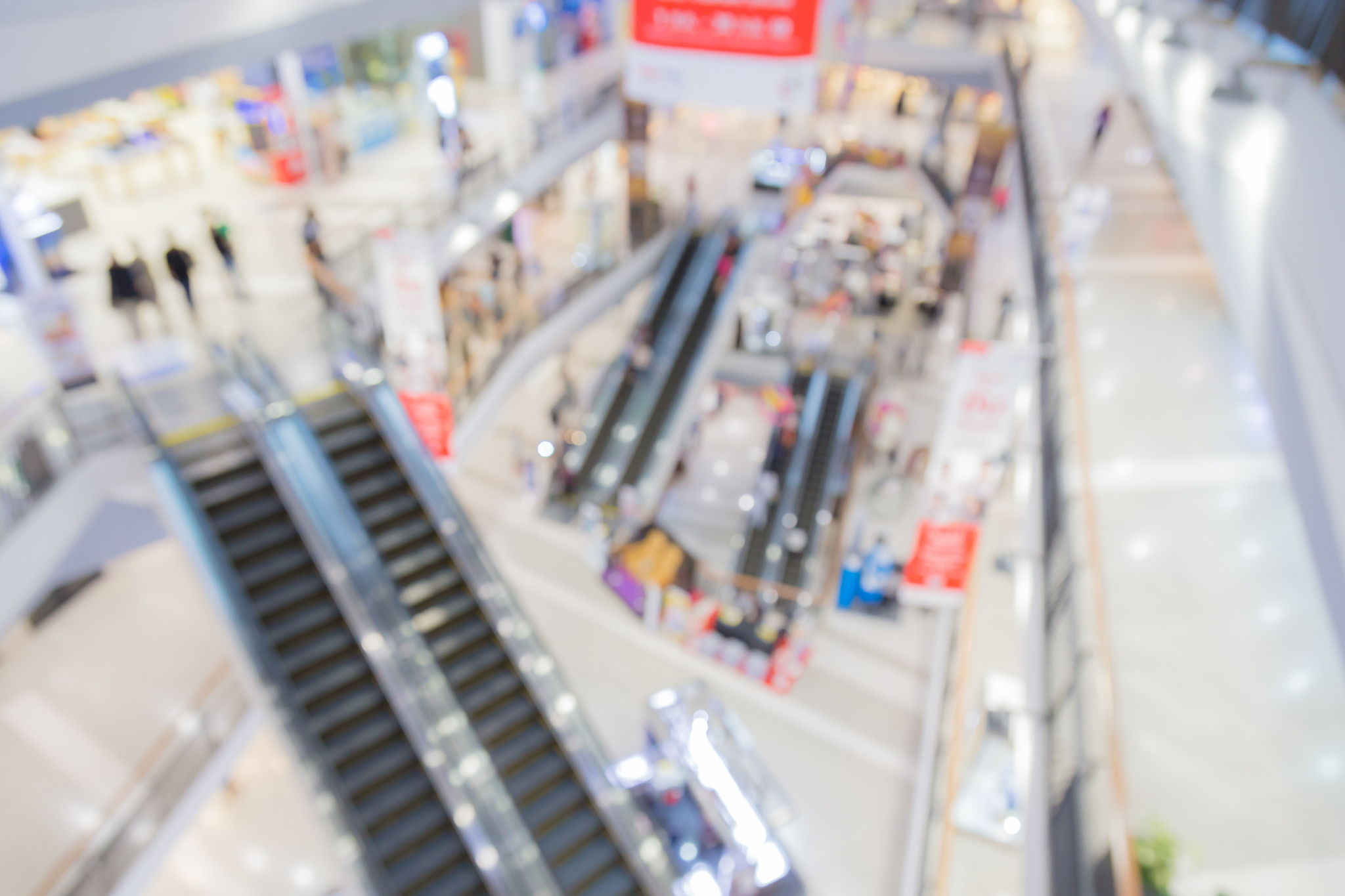 blur image background of department store or mall