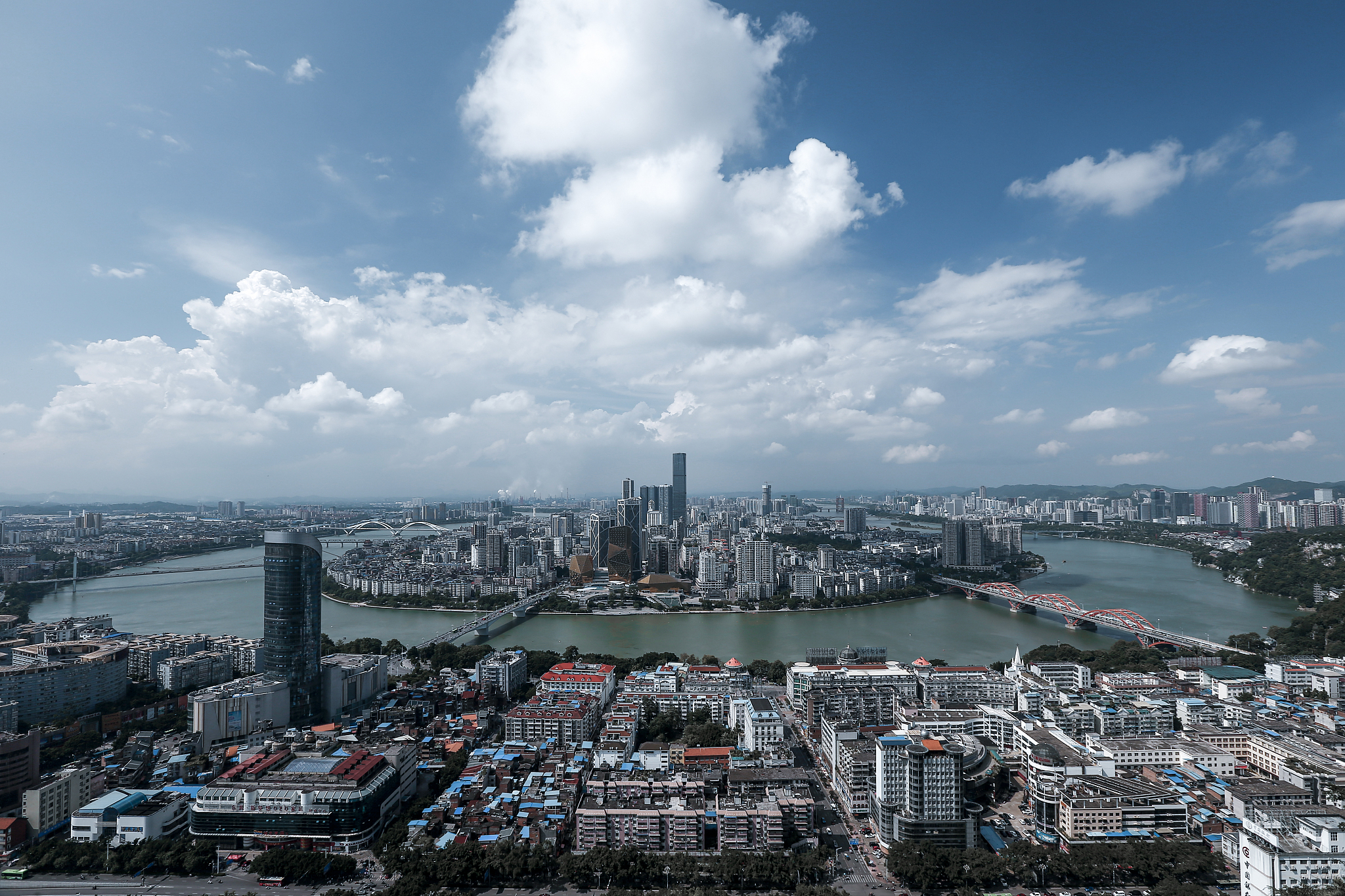 柳州全景图
