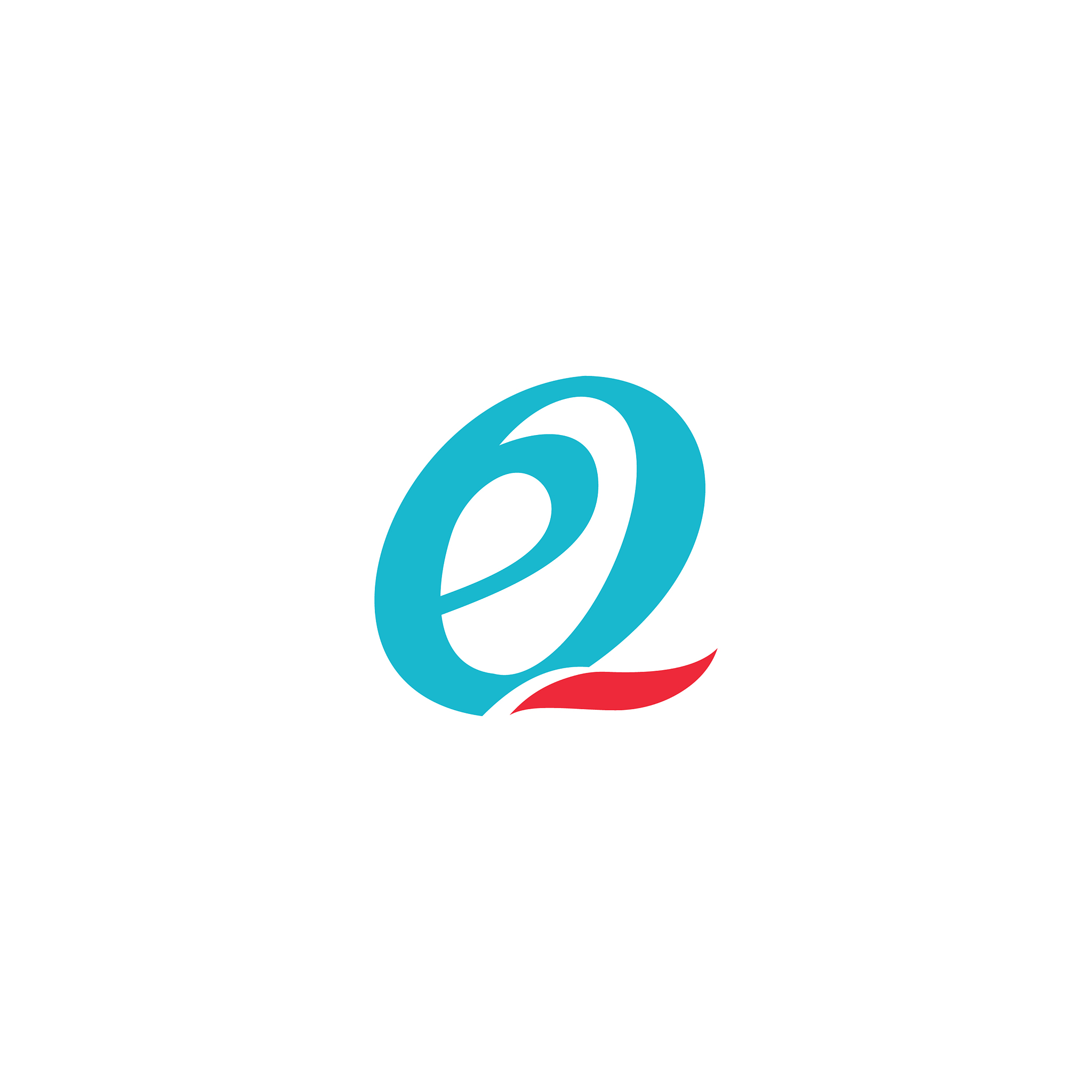 initial letter eq or qe logo design template