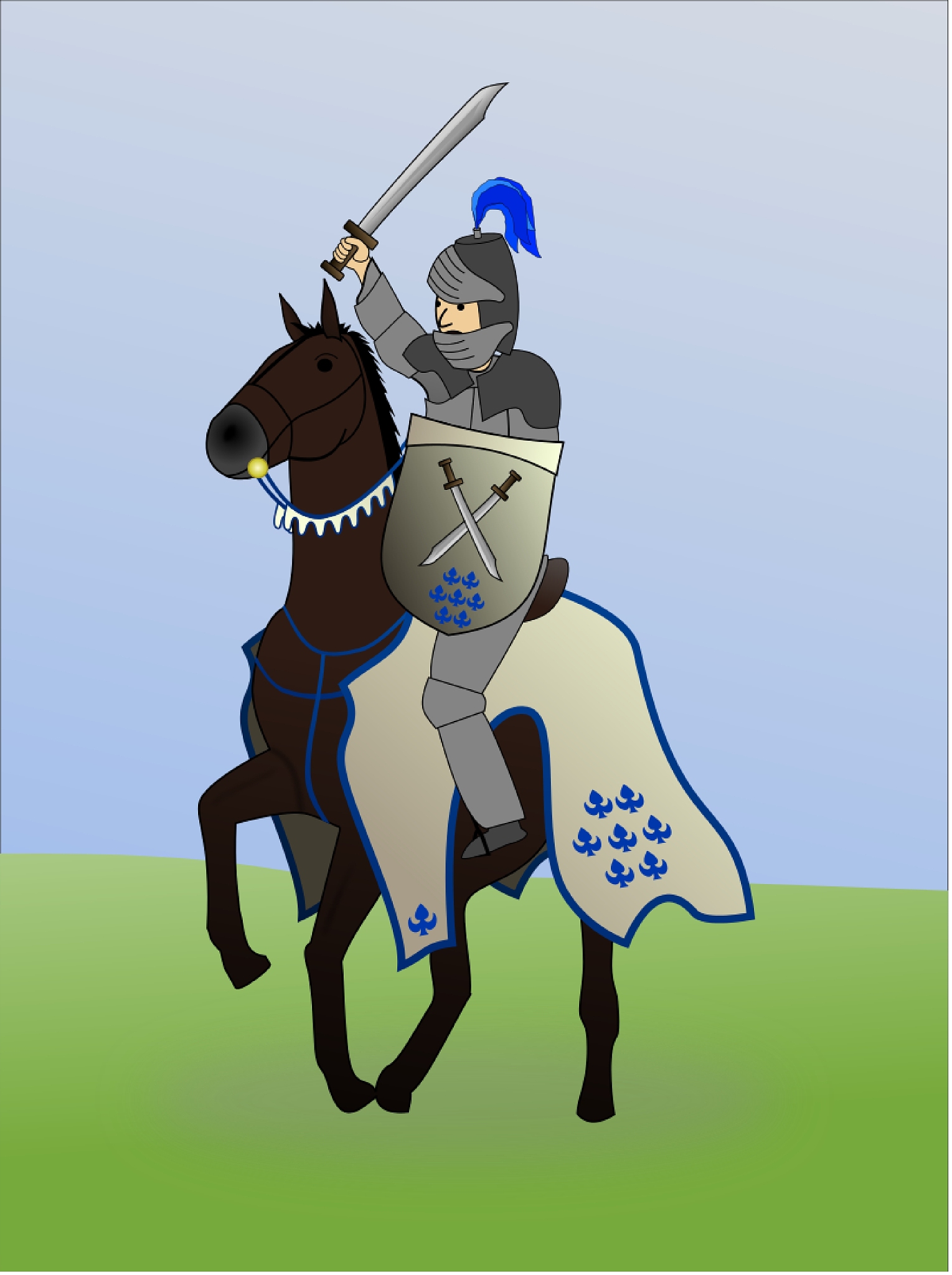 knight on horseback