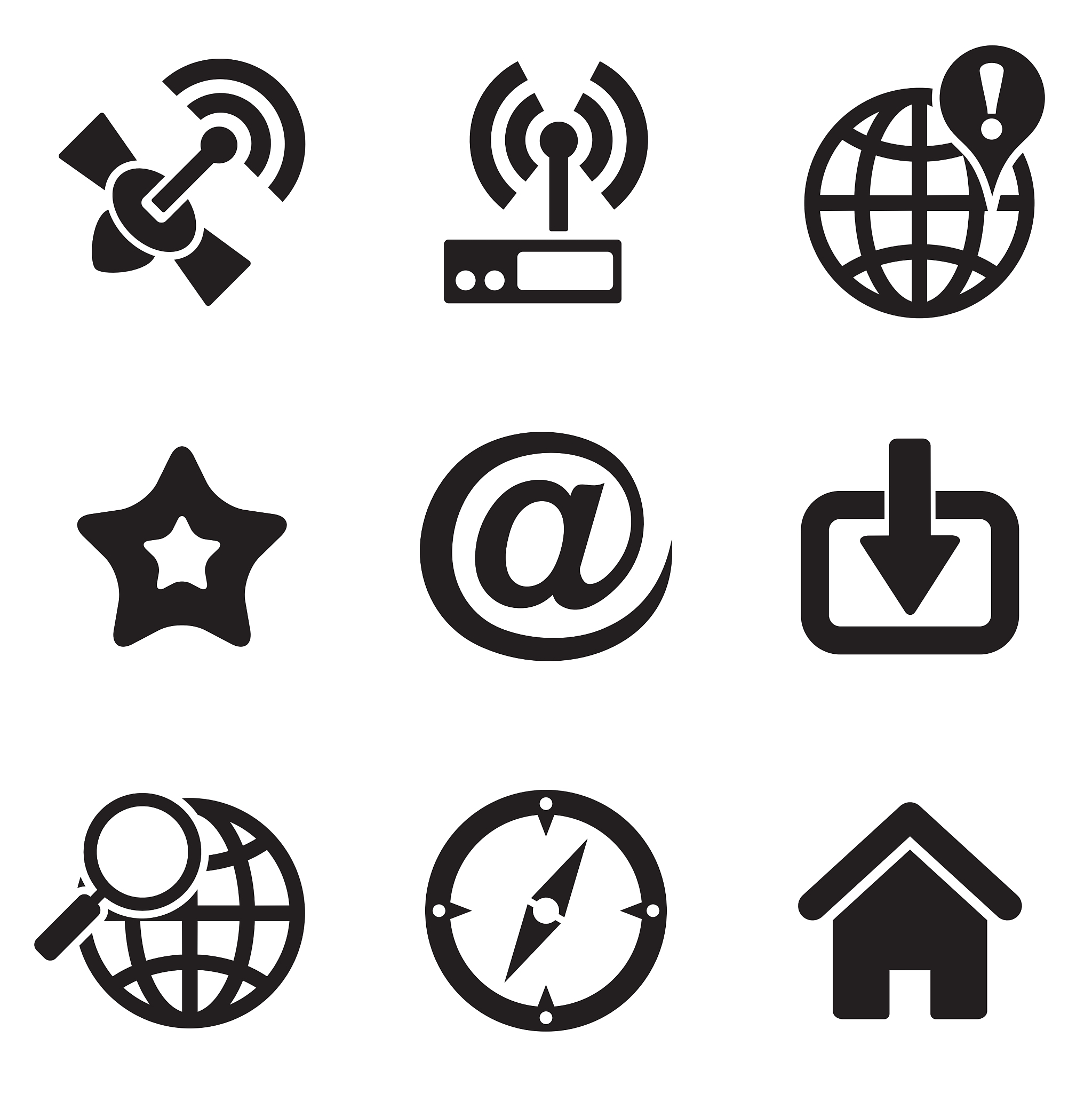 computer web icons