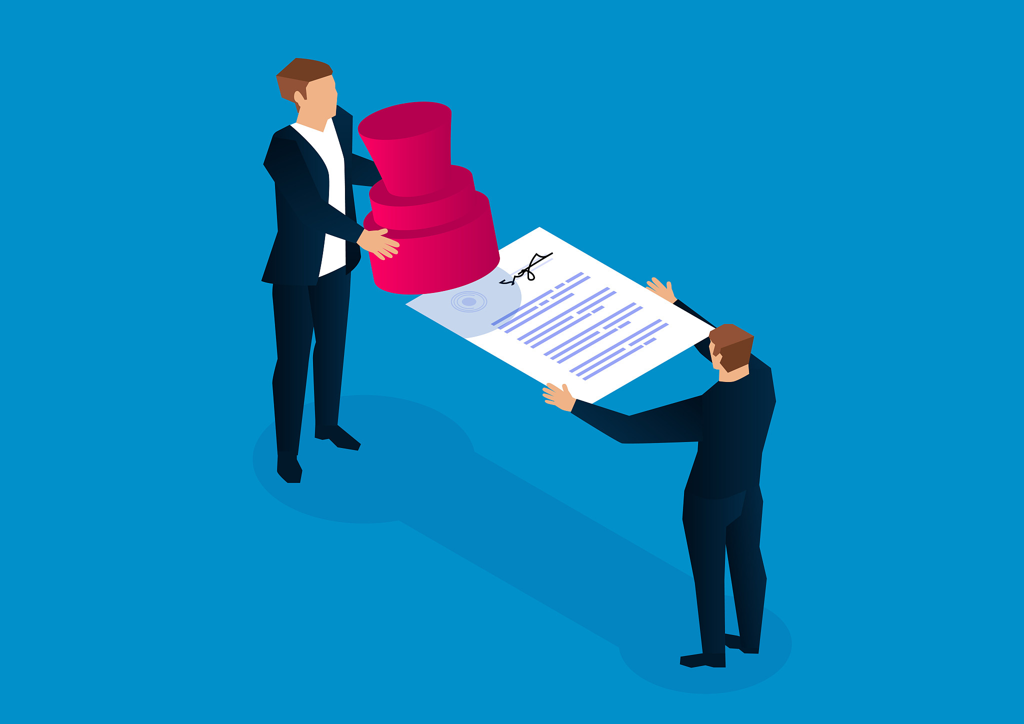 document stamping, signing contracts, commercial agreements and 