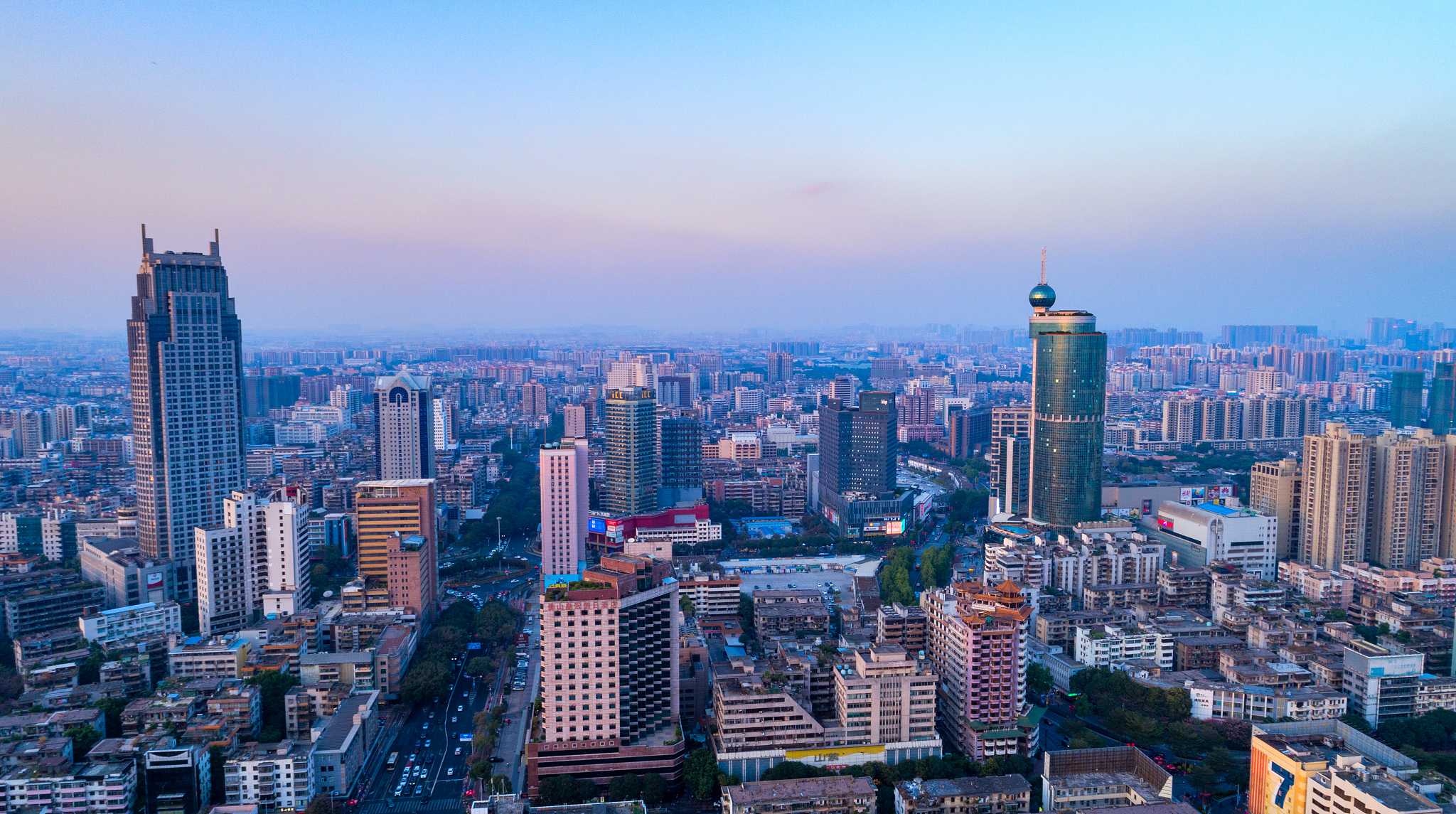 tall buildings in the city