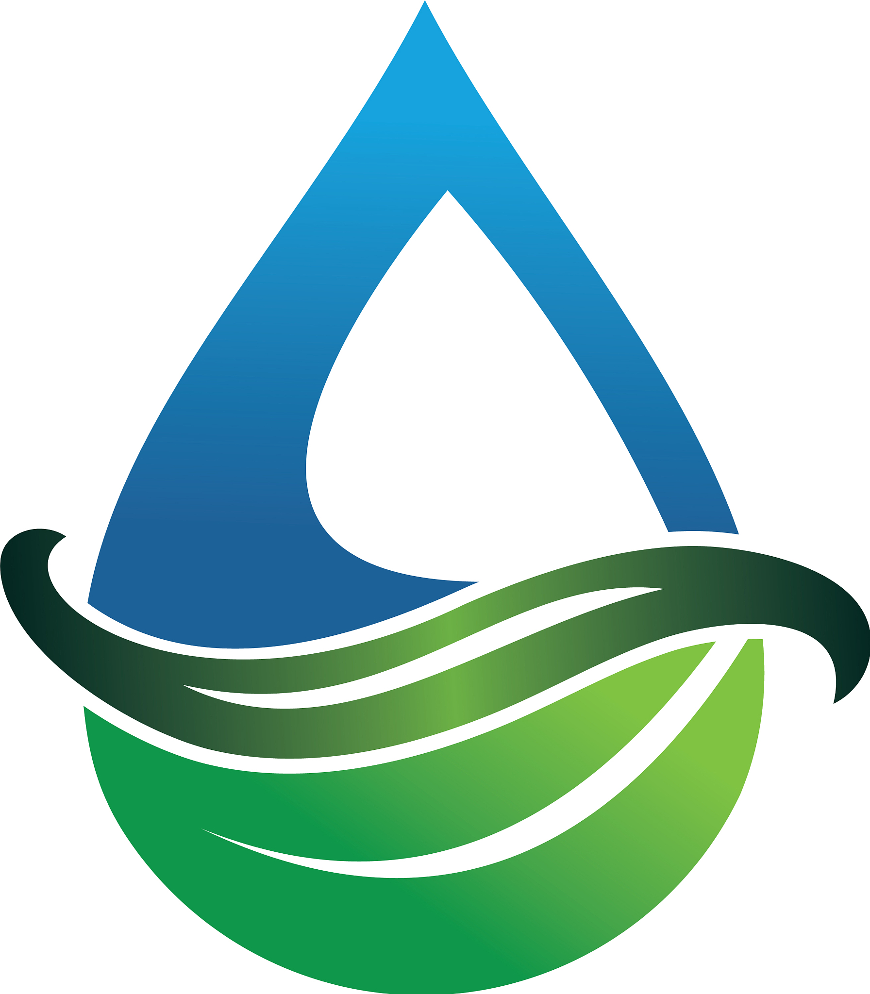 leaf water logo template