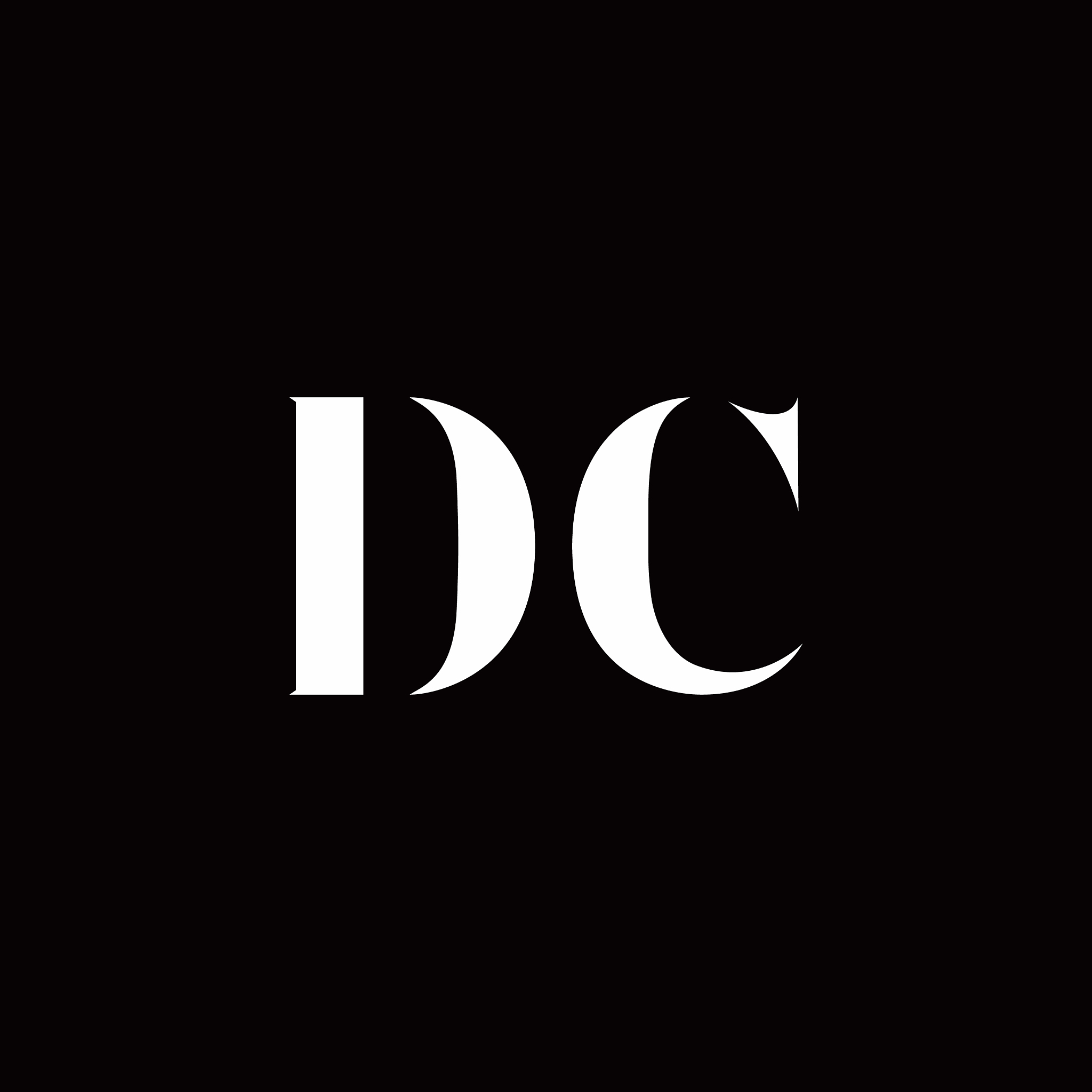 dc logo letter initial logo designs template
