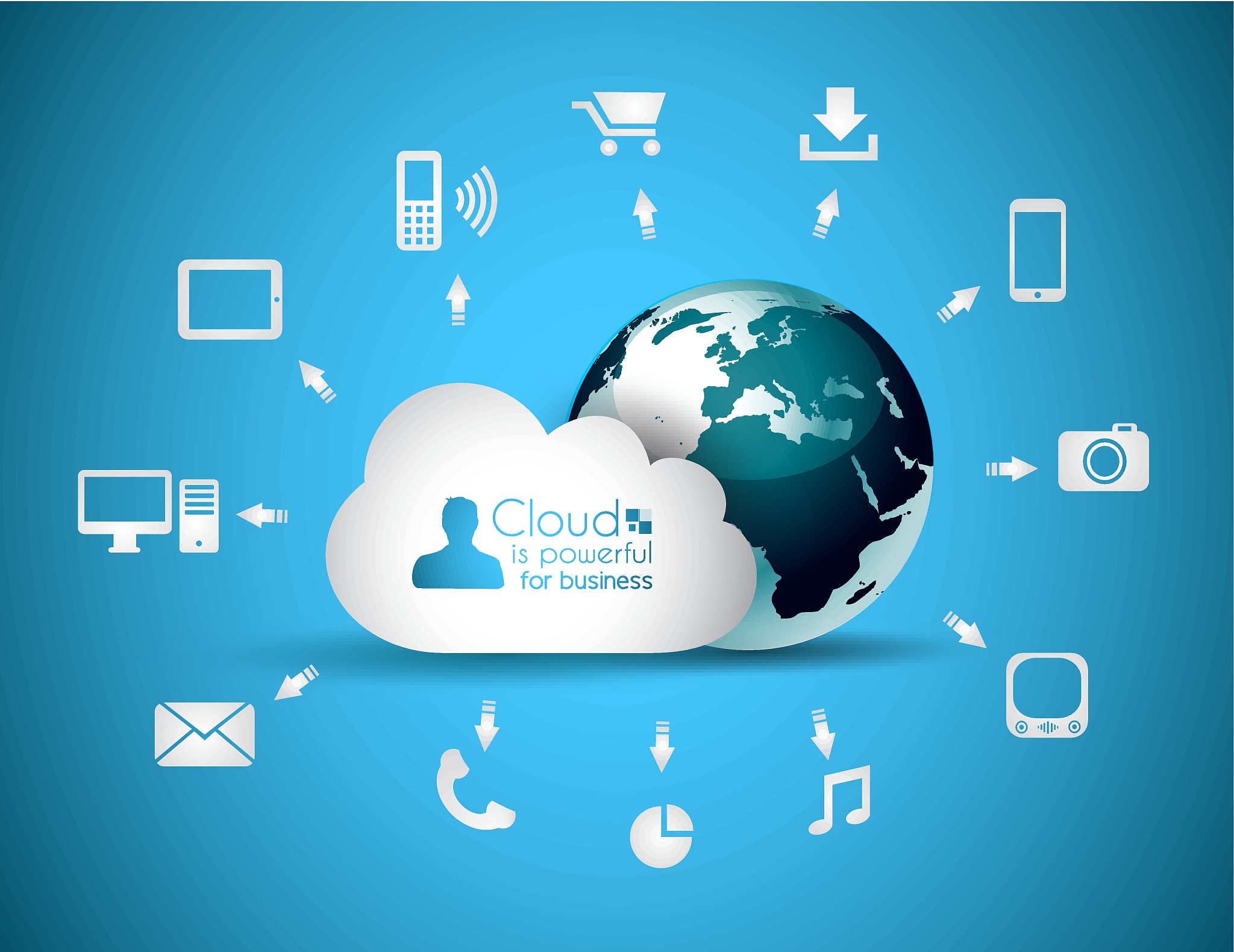 cloud computing concept background