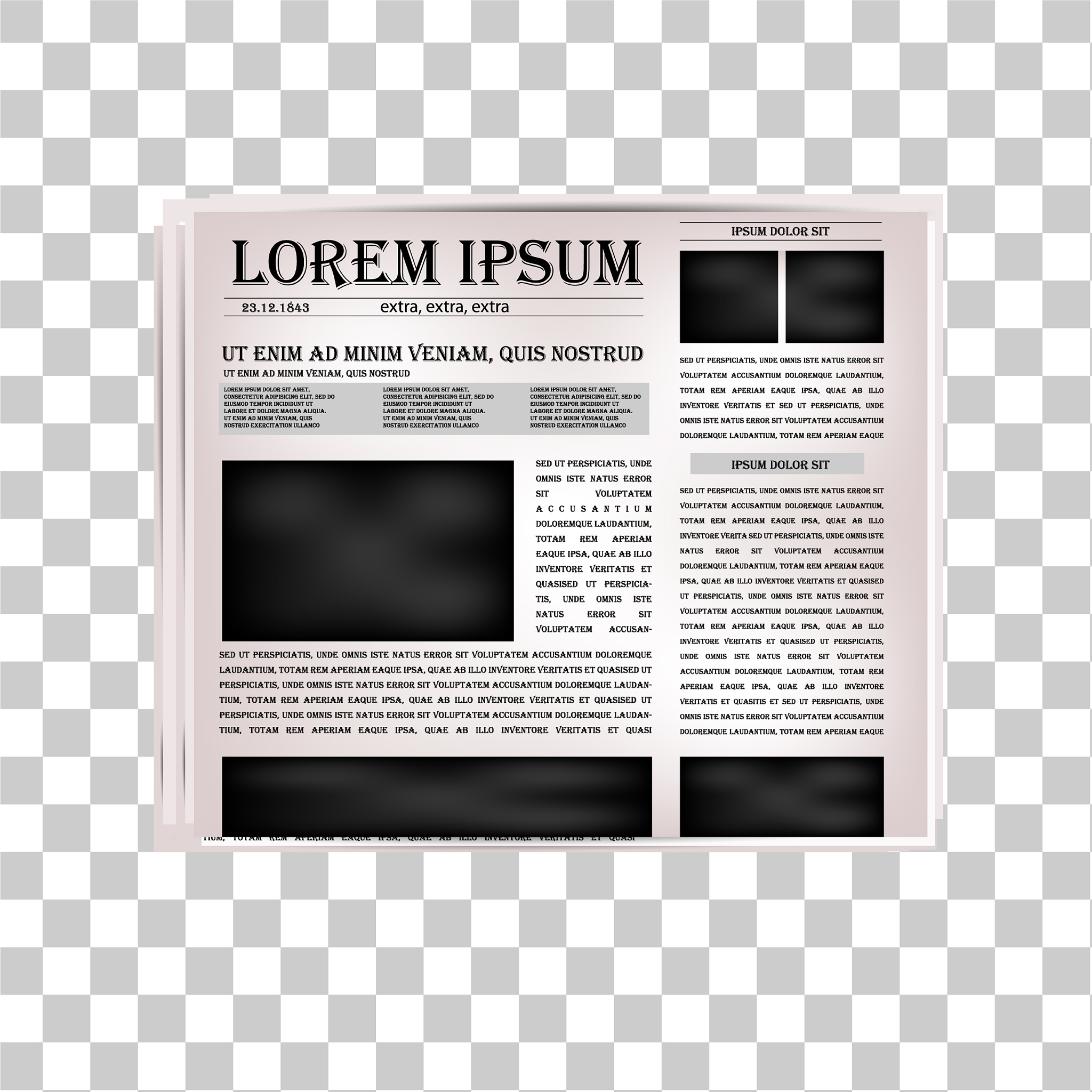 newspaper headline