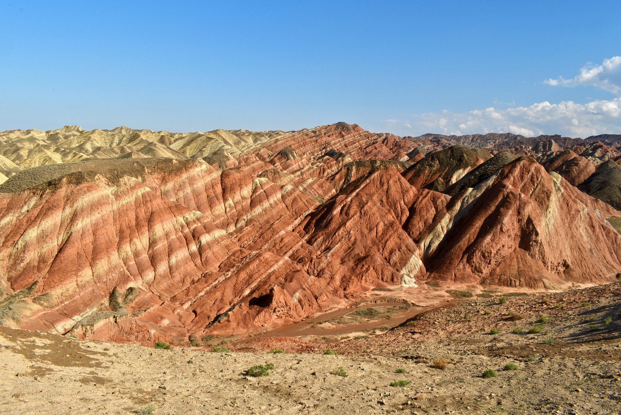 colorful hills known as rainbow mountains of china in zhangye da