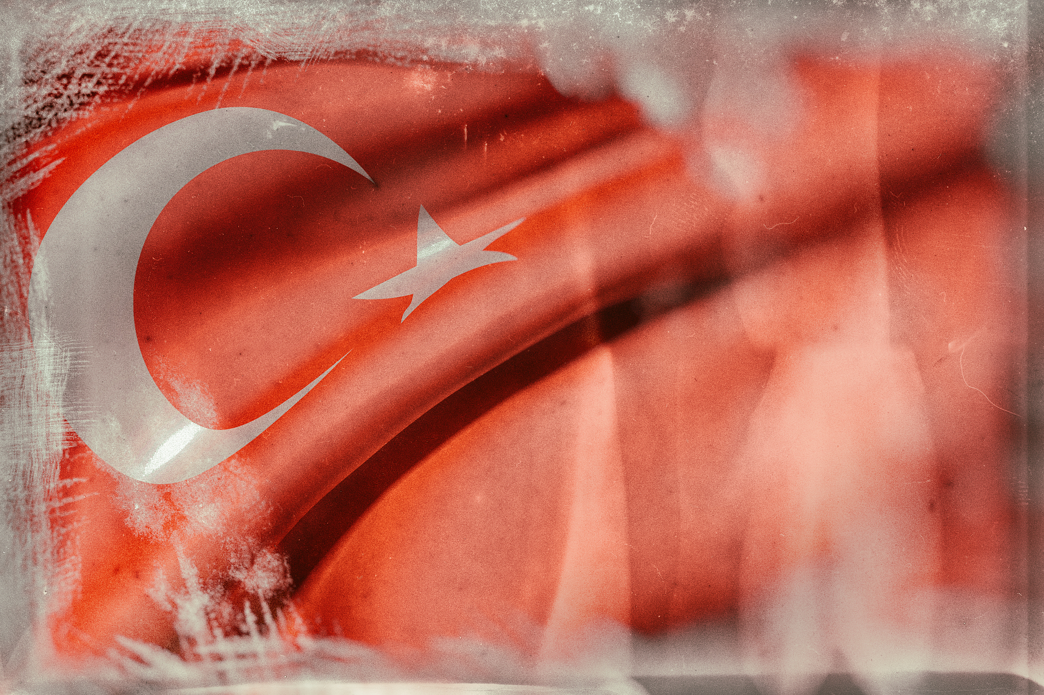 3d rendering of a turkey flag