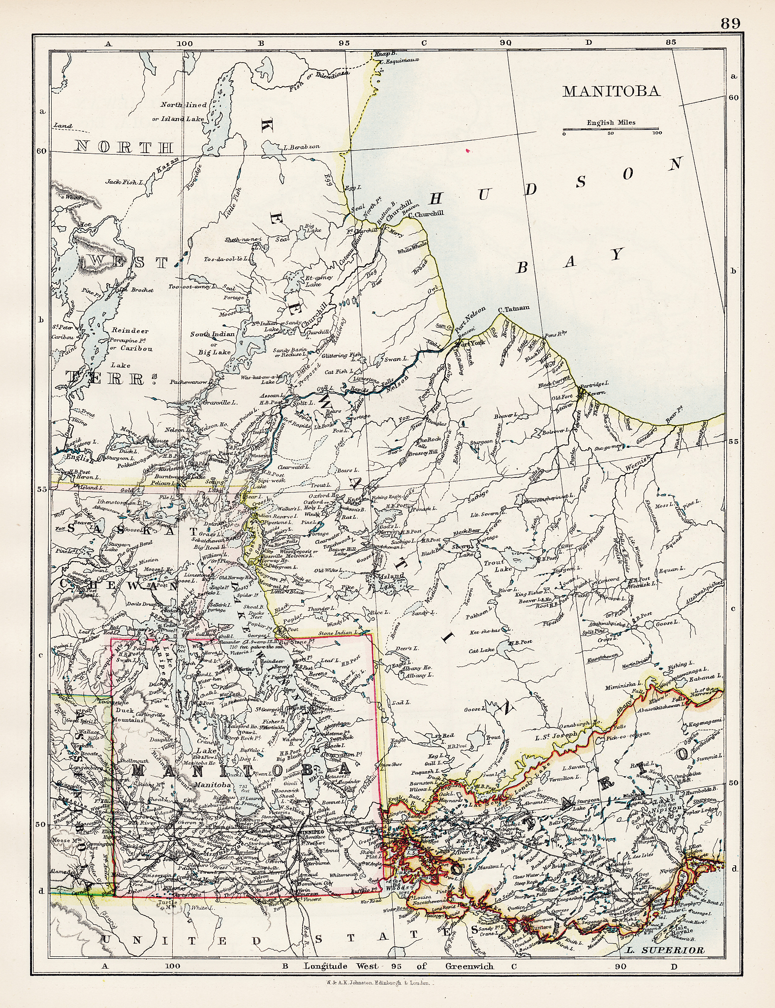 manitoba map 1897
