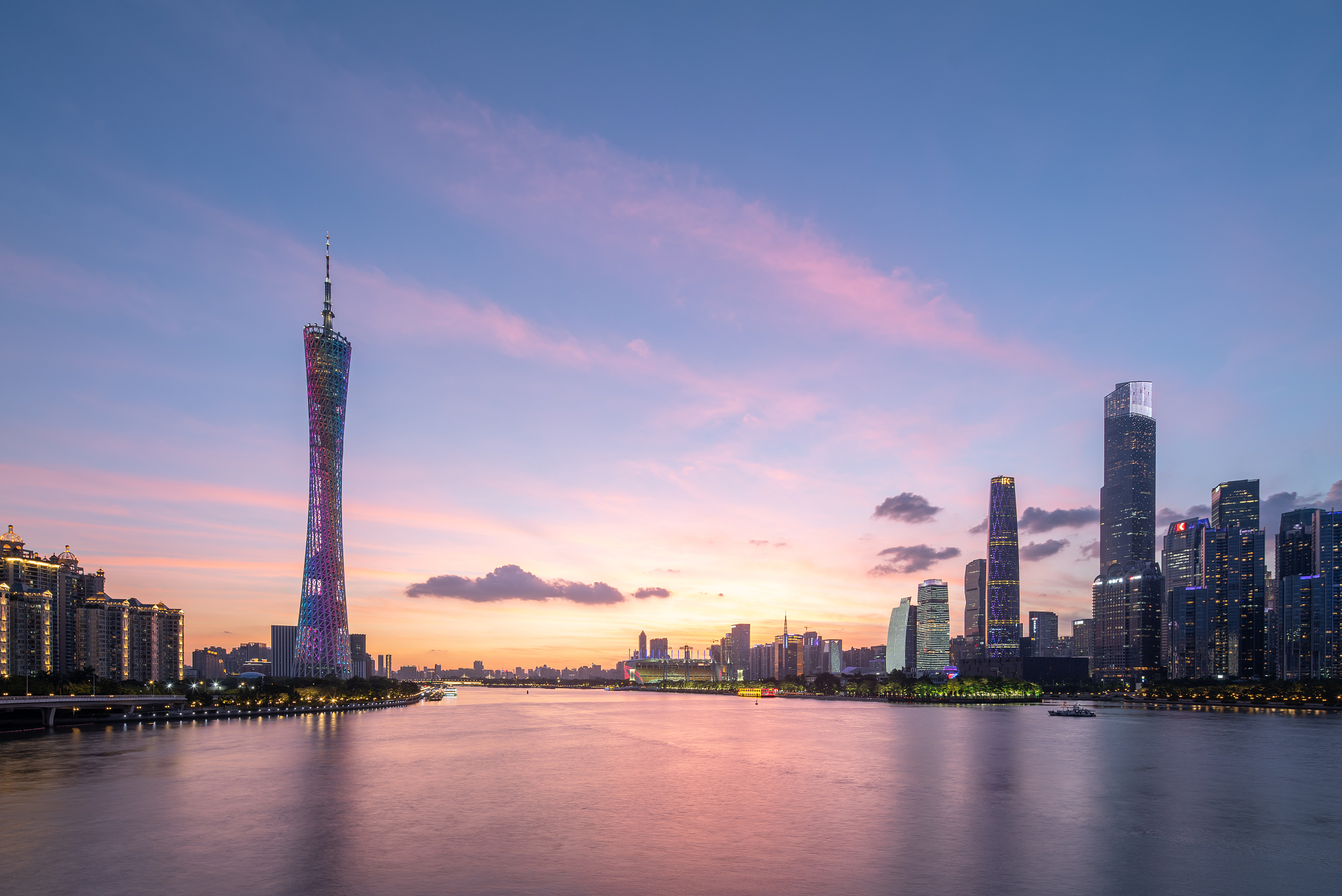 广州城市风光夜景
