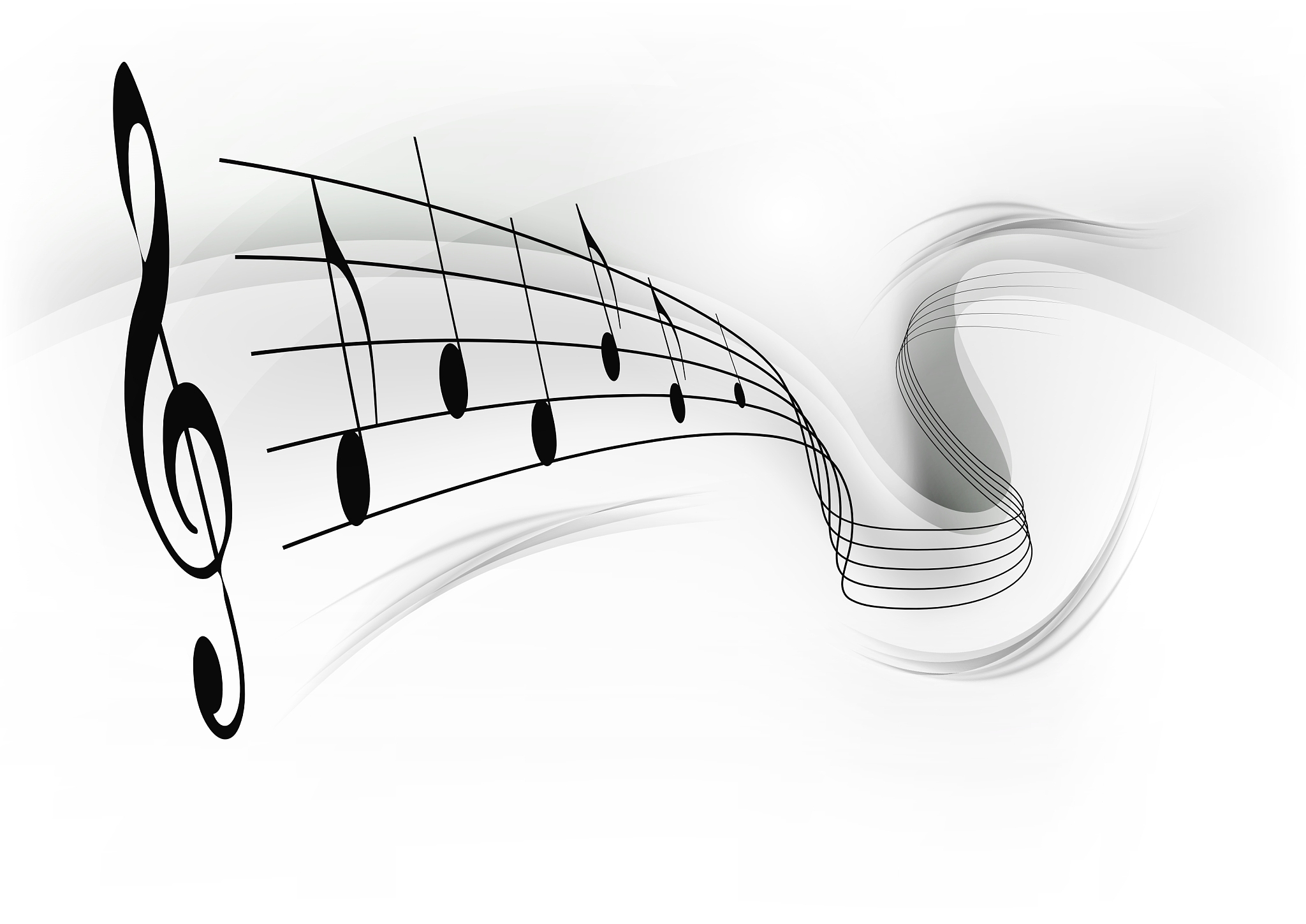 music note background grey