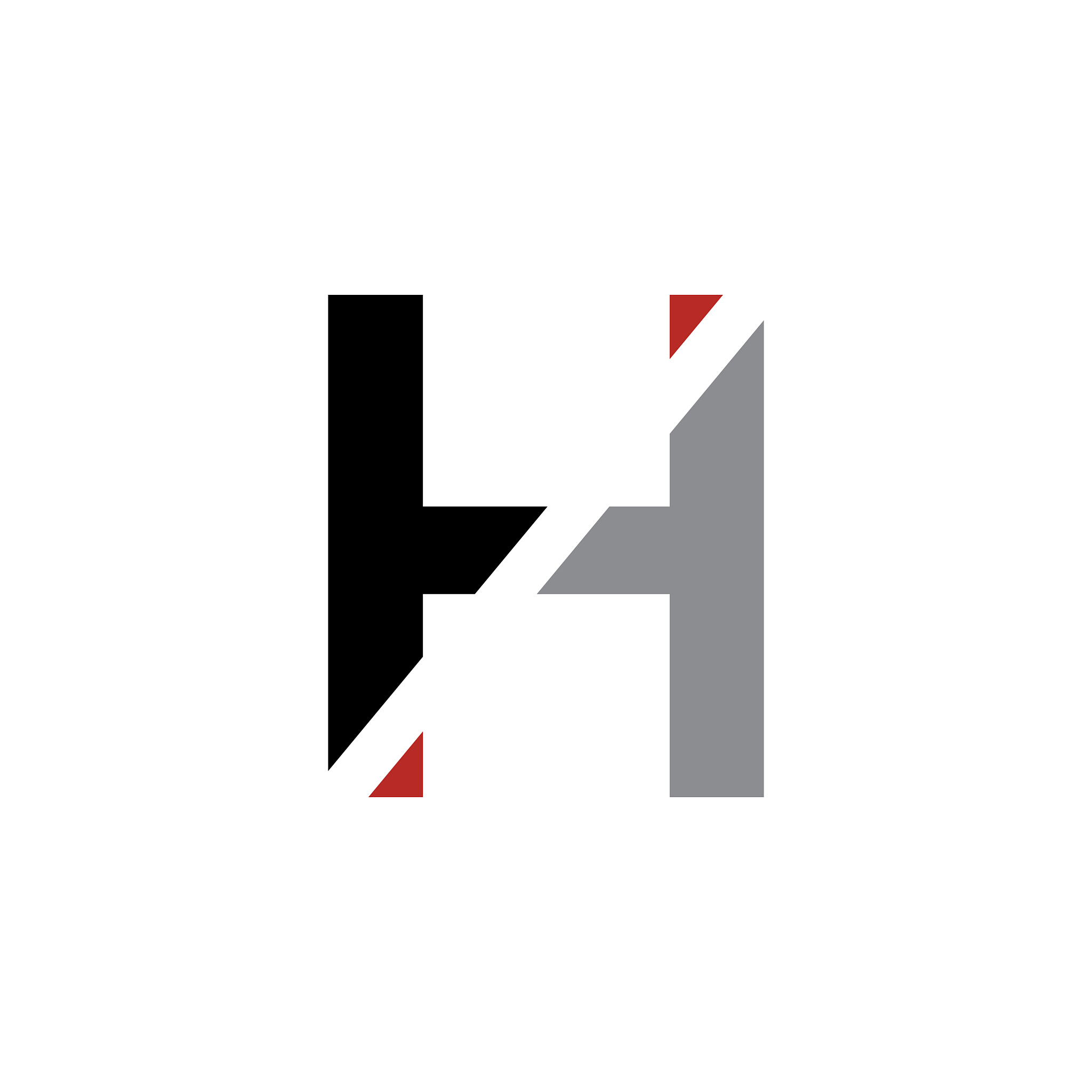 h letter logo architecture emblem