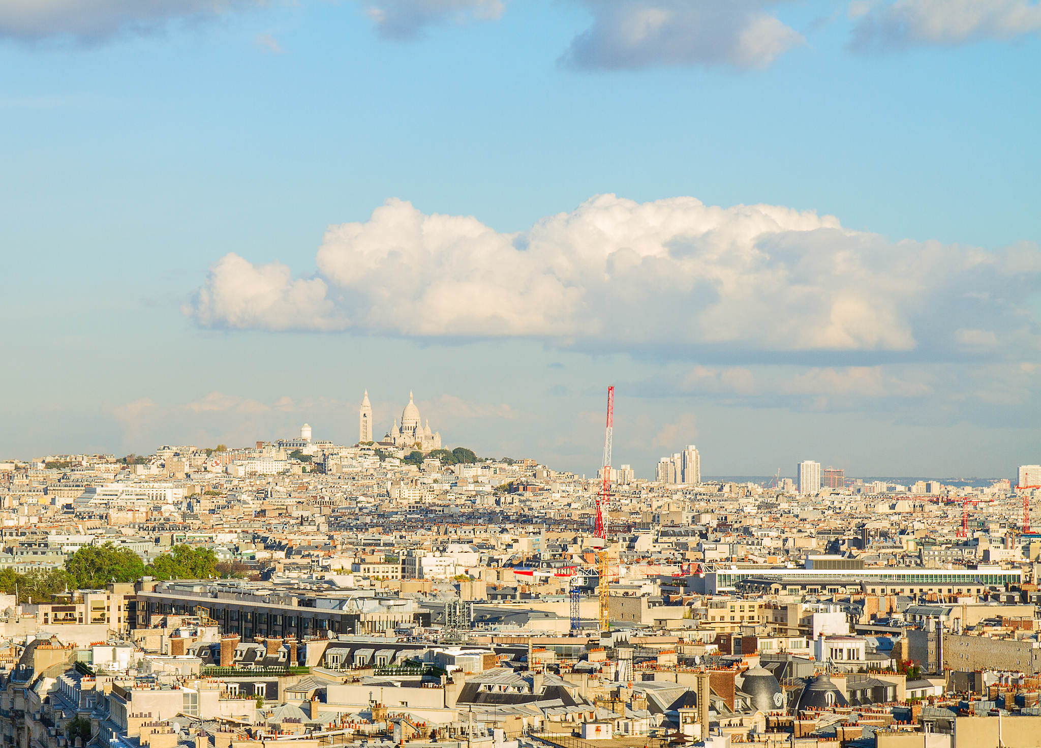 mont matre hill, paris,
