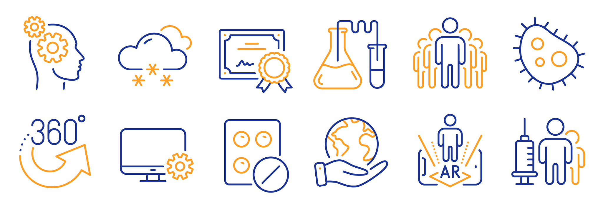 set science icons such as monitor settings