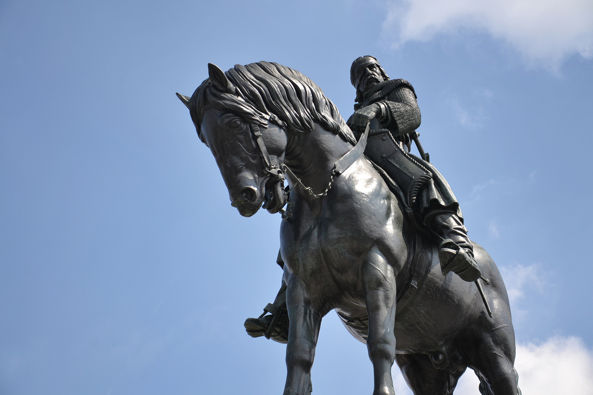 equestrian statue in prague