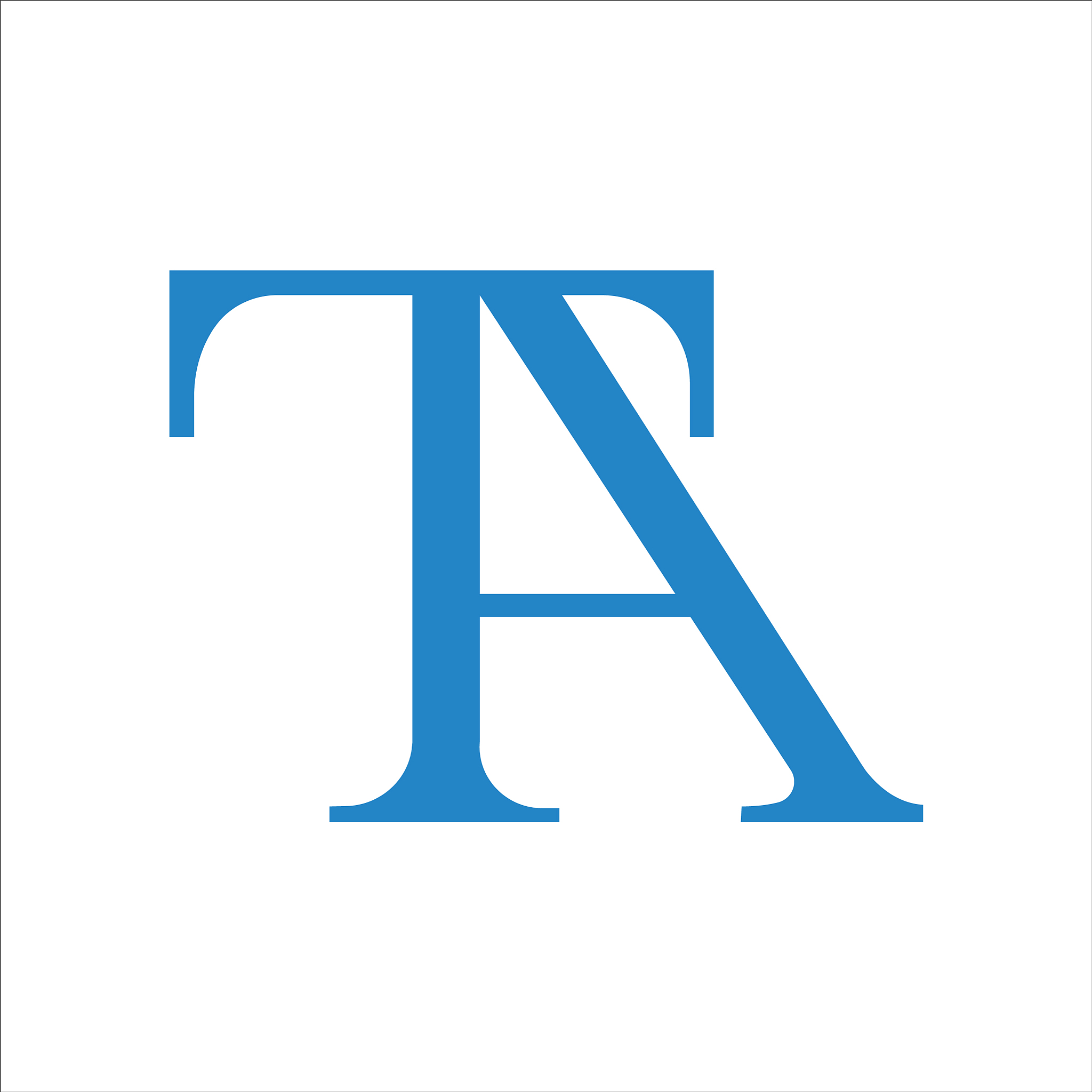 initial letter ta or at logo design template