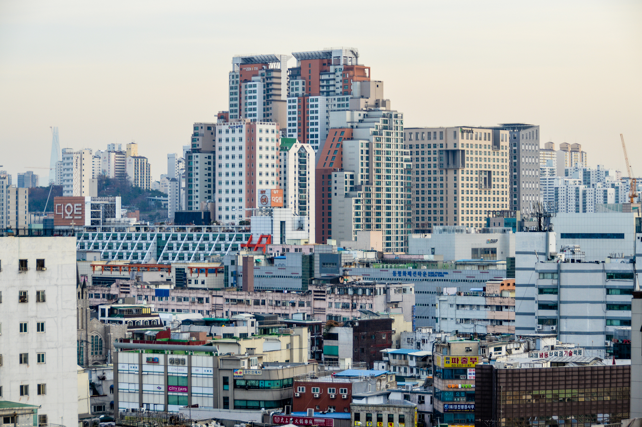 seoul cityscape and urban skyline