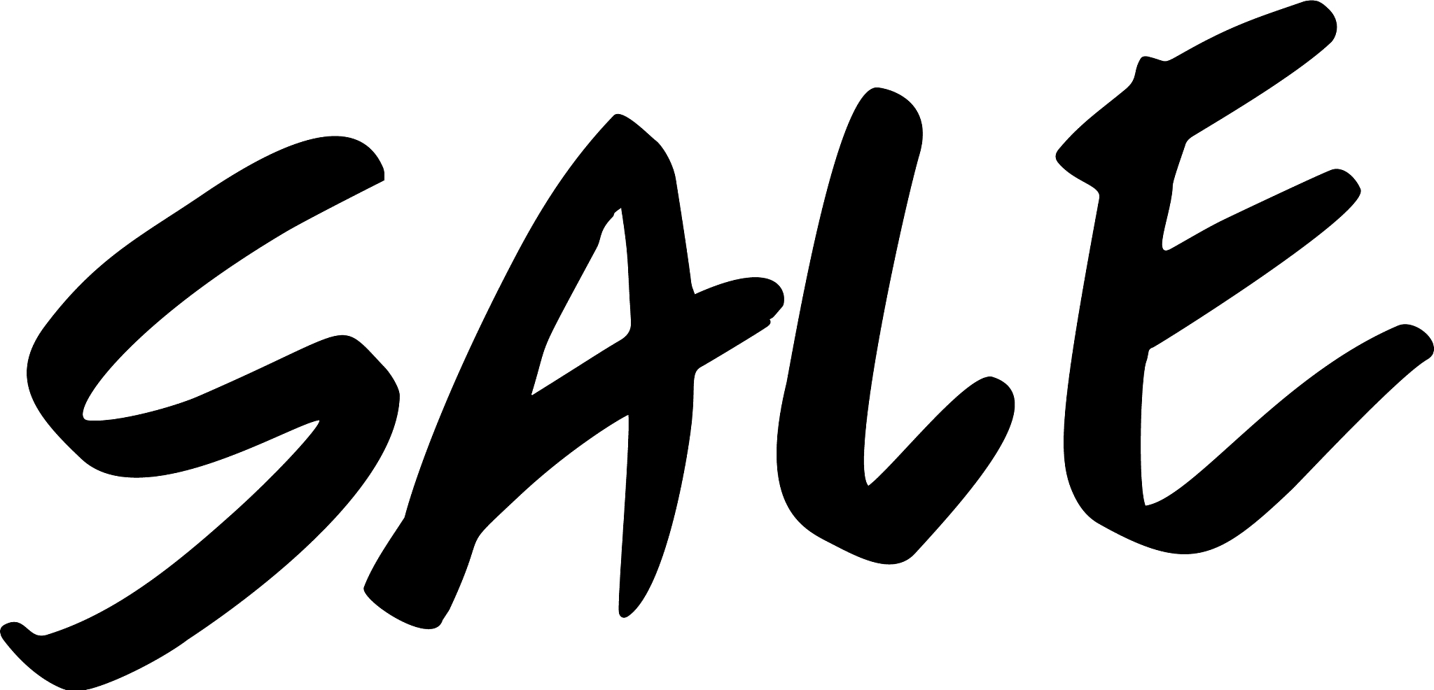 sale text postcard hand lettering ink modern