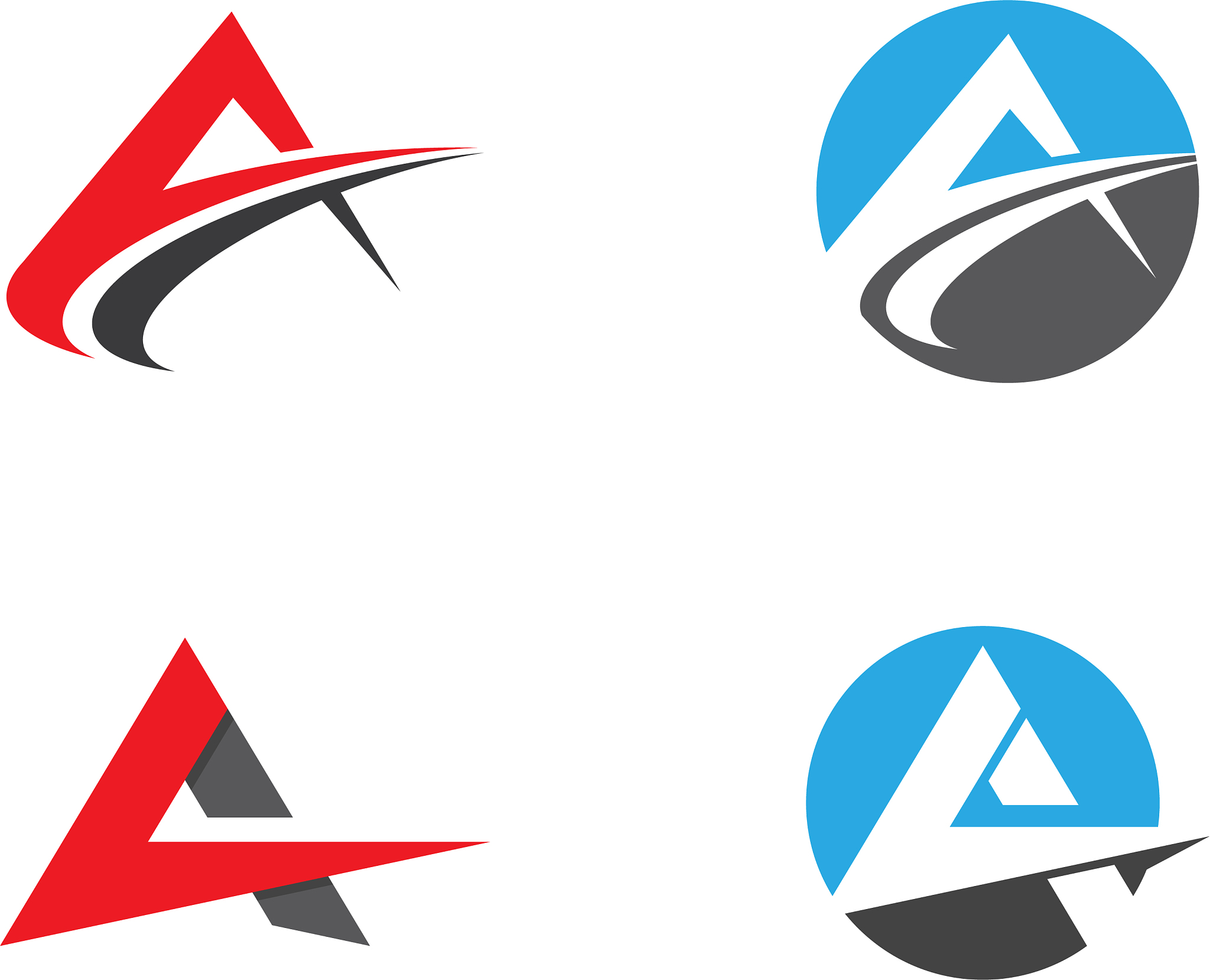 a letter logo business template
