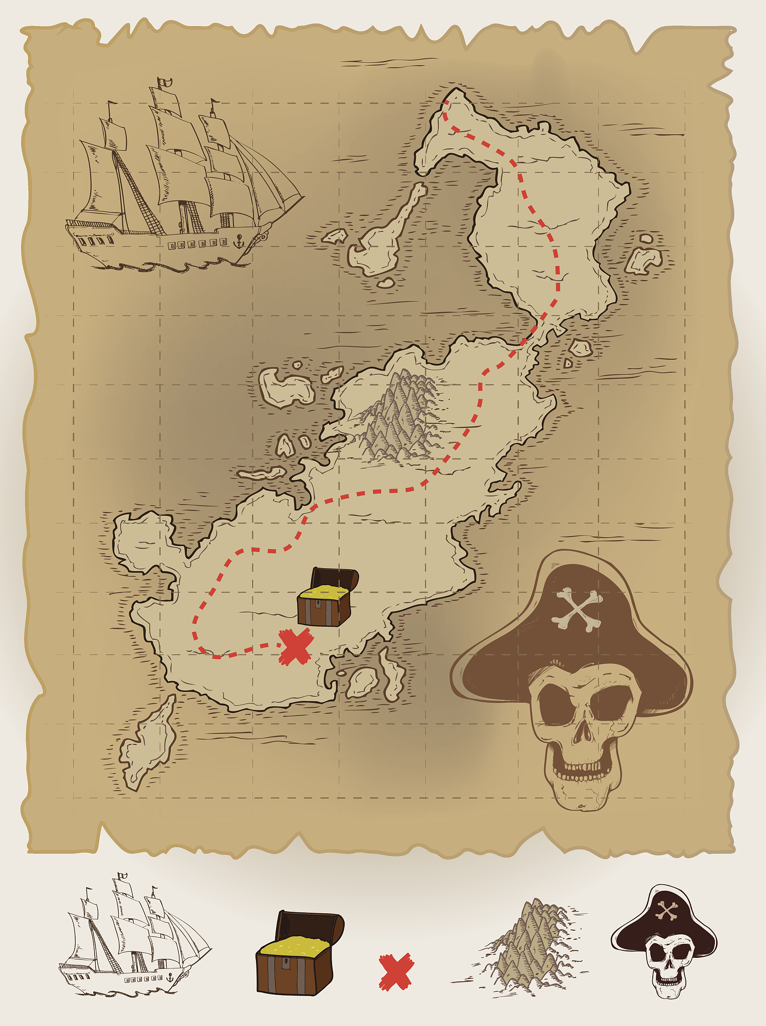 pirate map