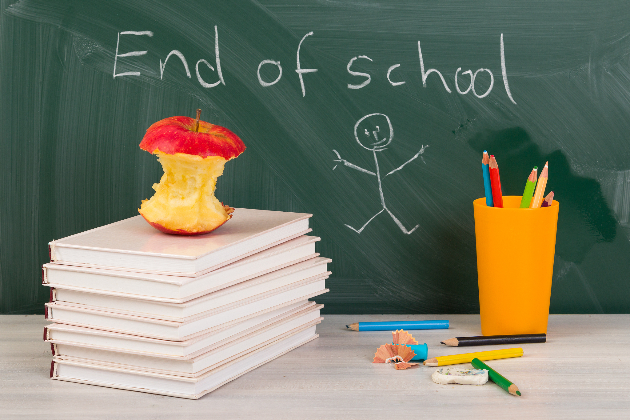 end of school. summer break time.