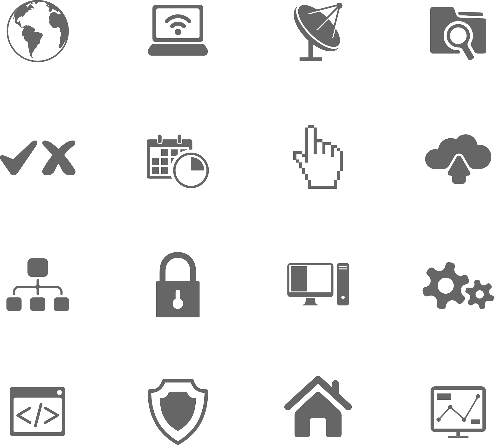 web hosting icons