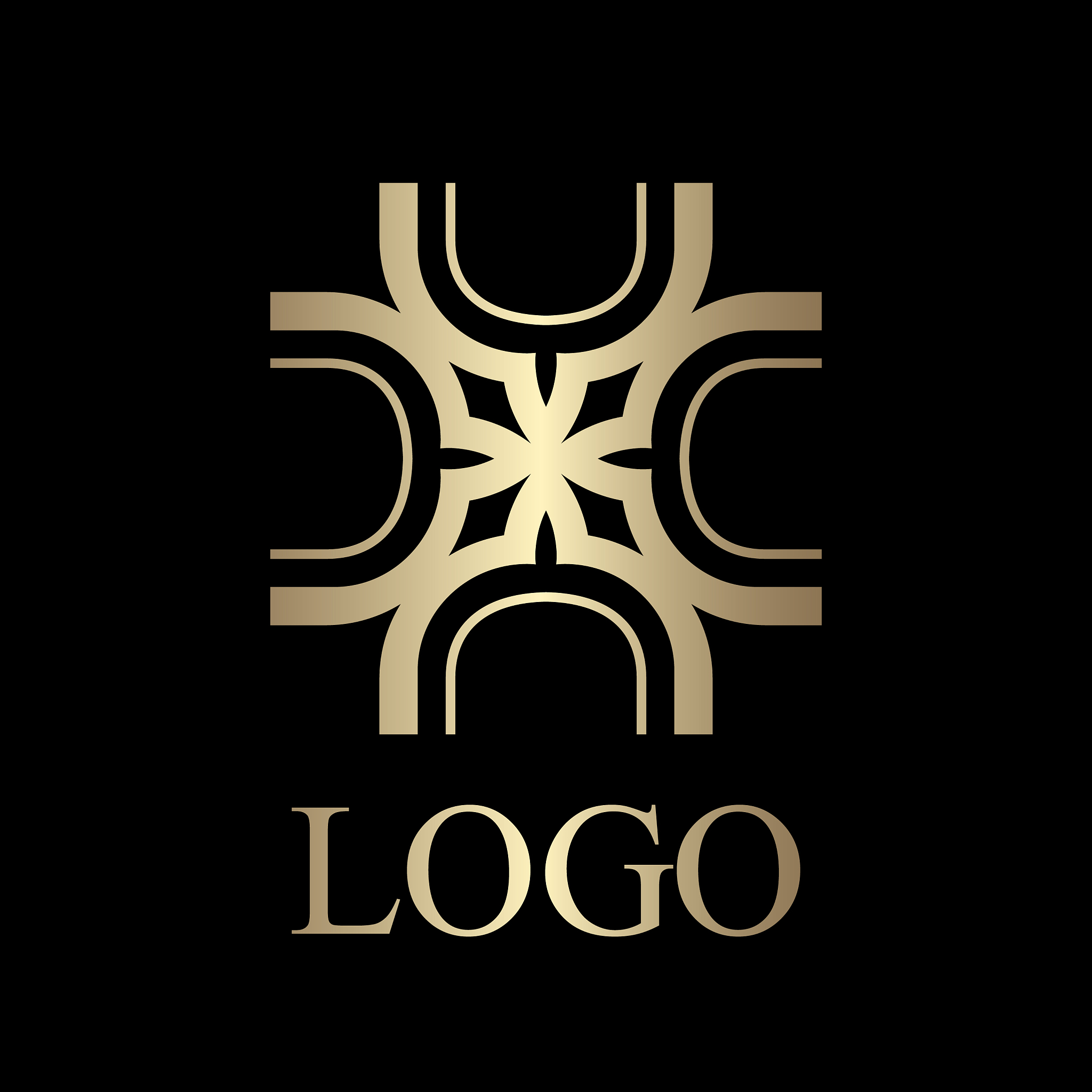 vintage ornamental logo