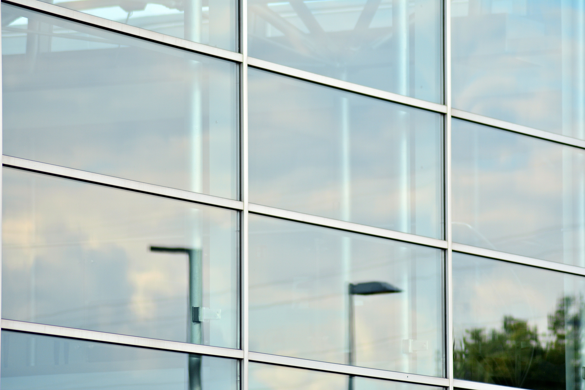 office building wall made of steel and glass