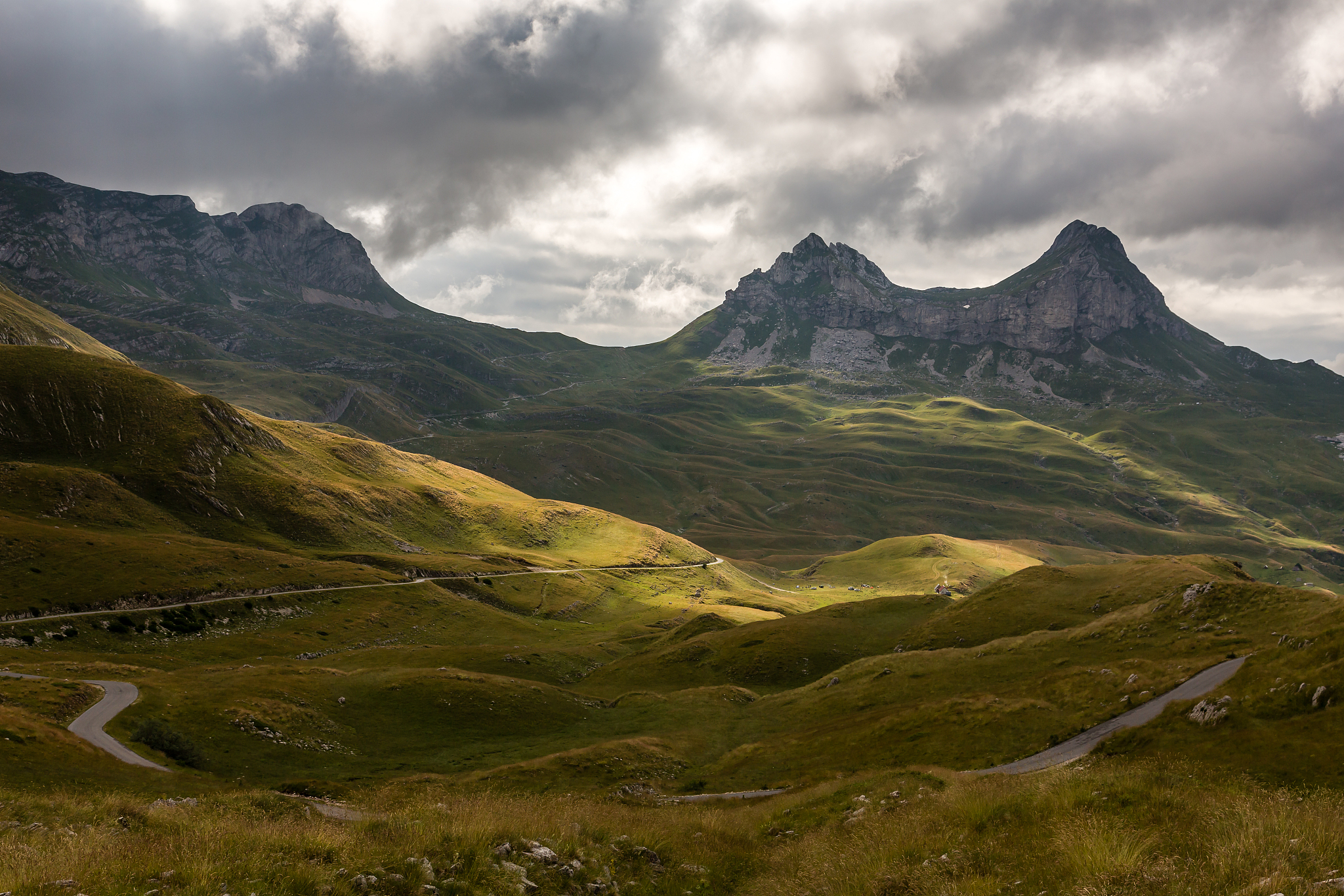 dramatic sky over durmitor national park