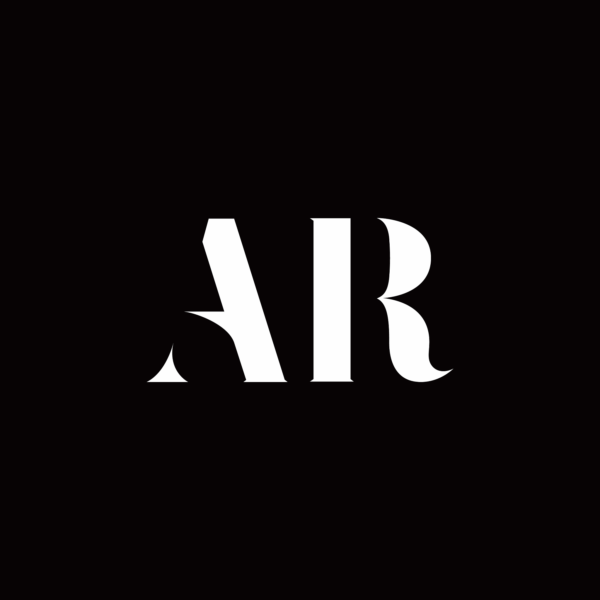 ar logo letter initial logo designs template
