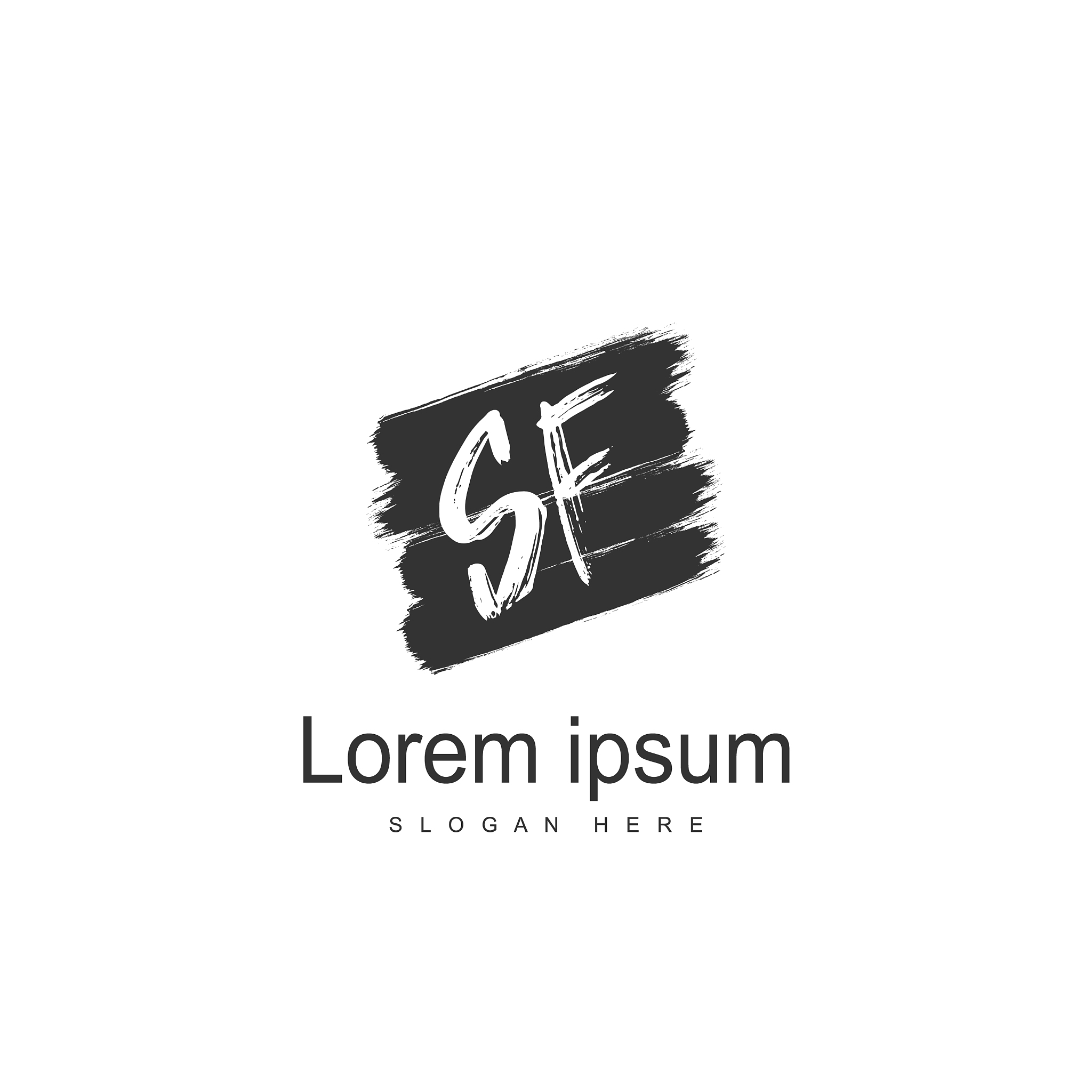 sf logo template design initial logo design
