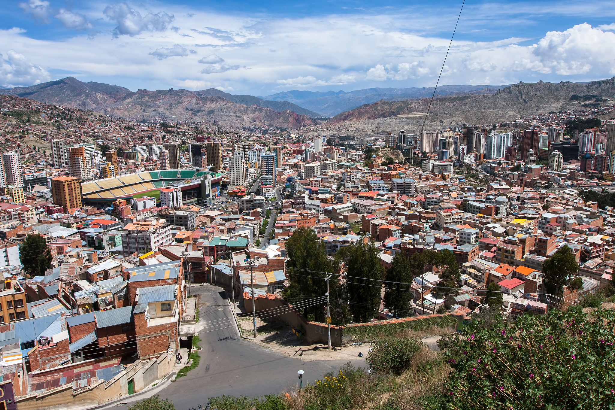view of la paz, bolivia.