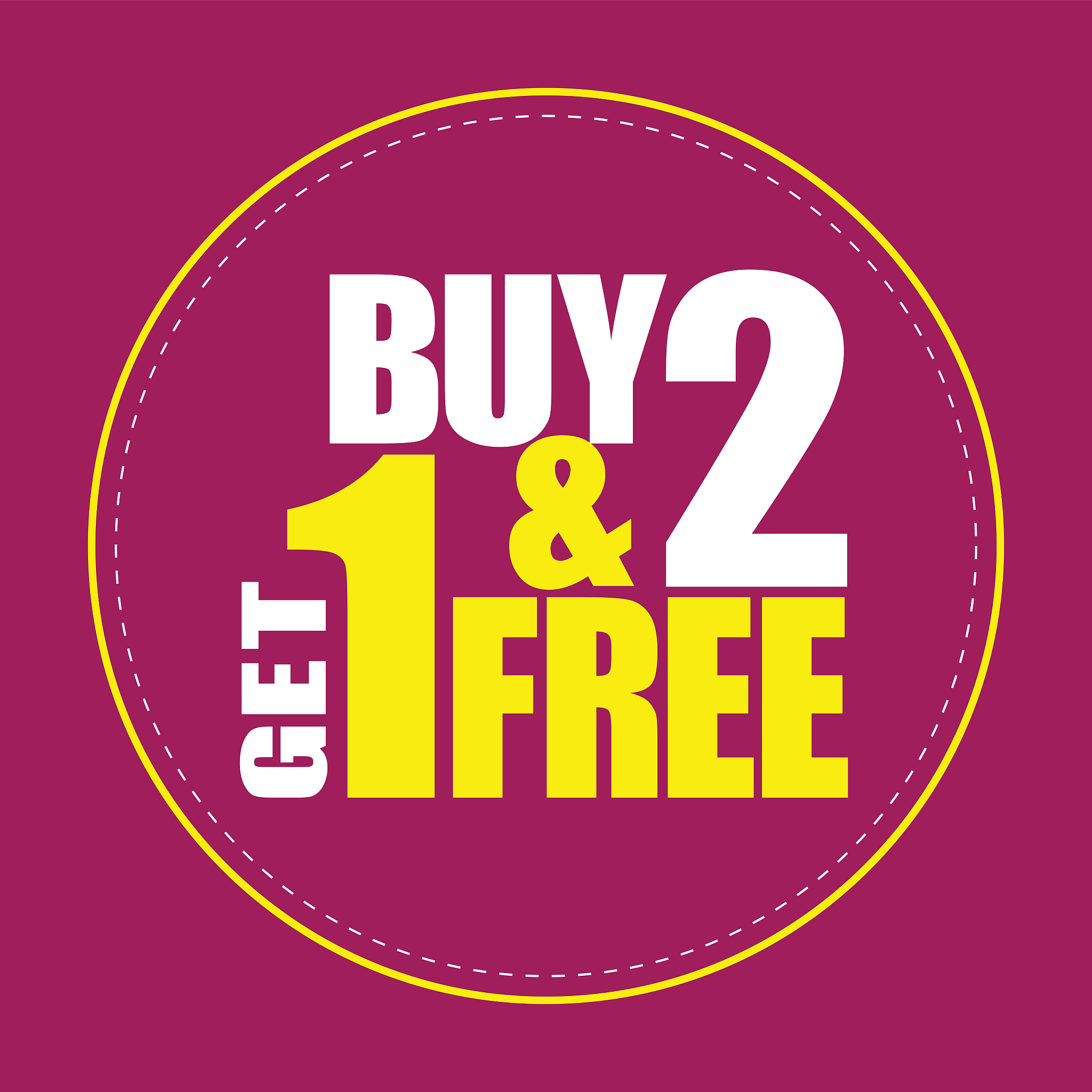 buy 1 get 1 free, sale tag, banner design template, discount app