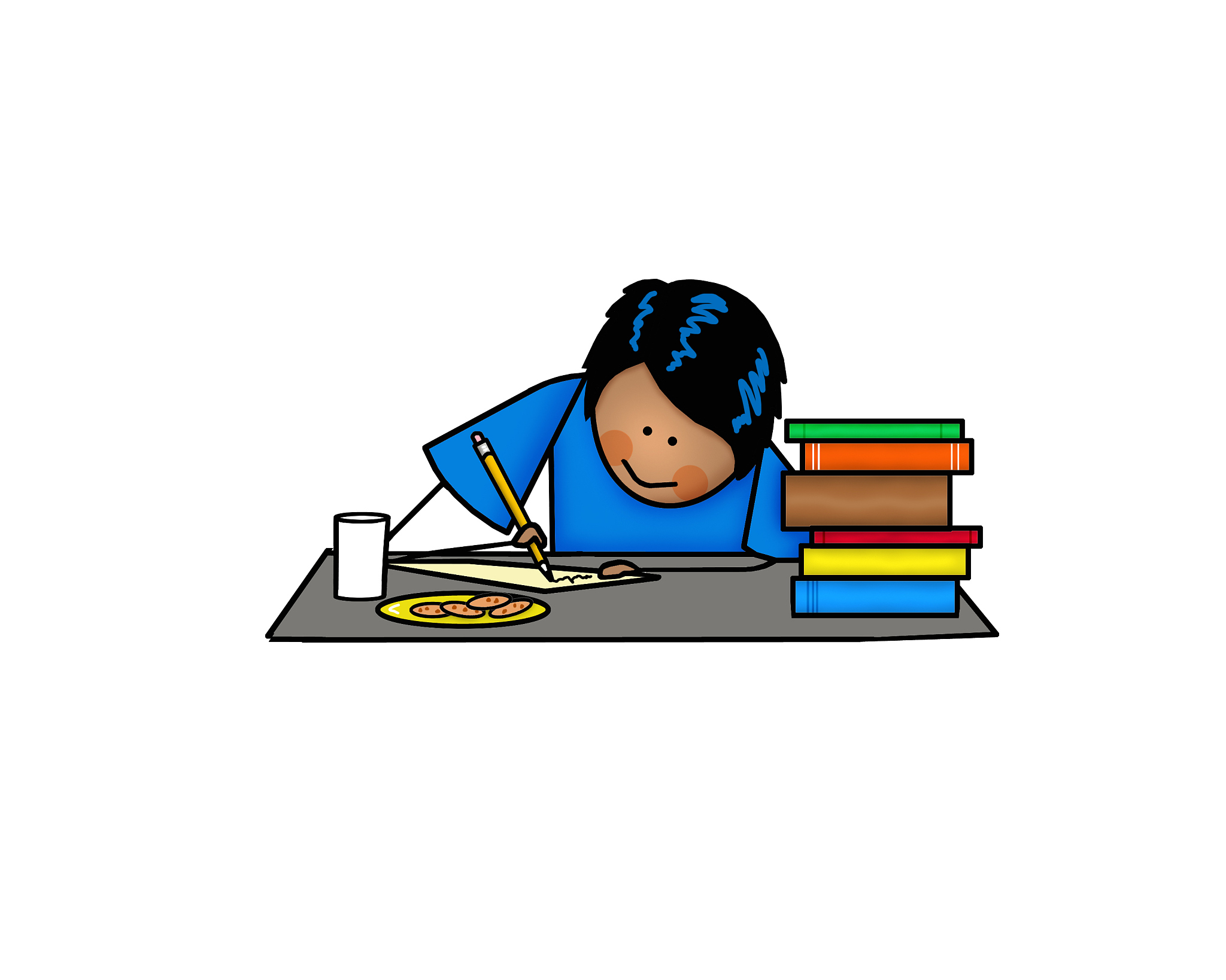 boy doing homework