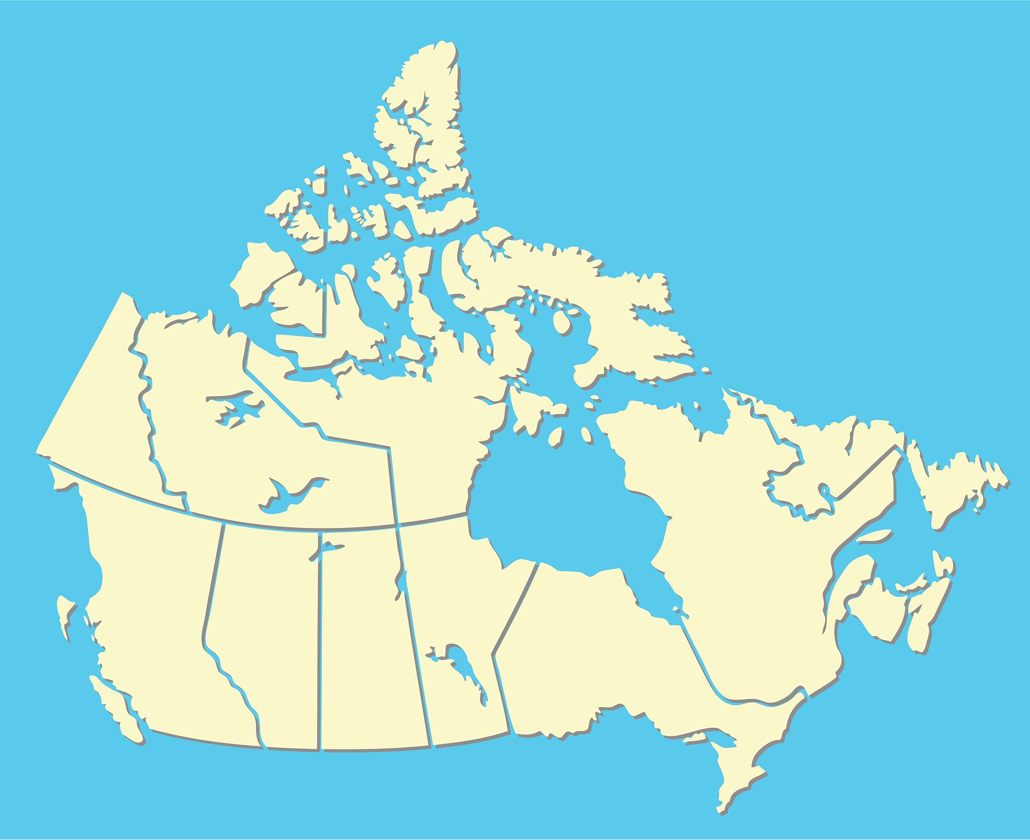 map of canada