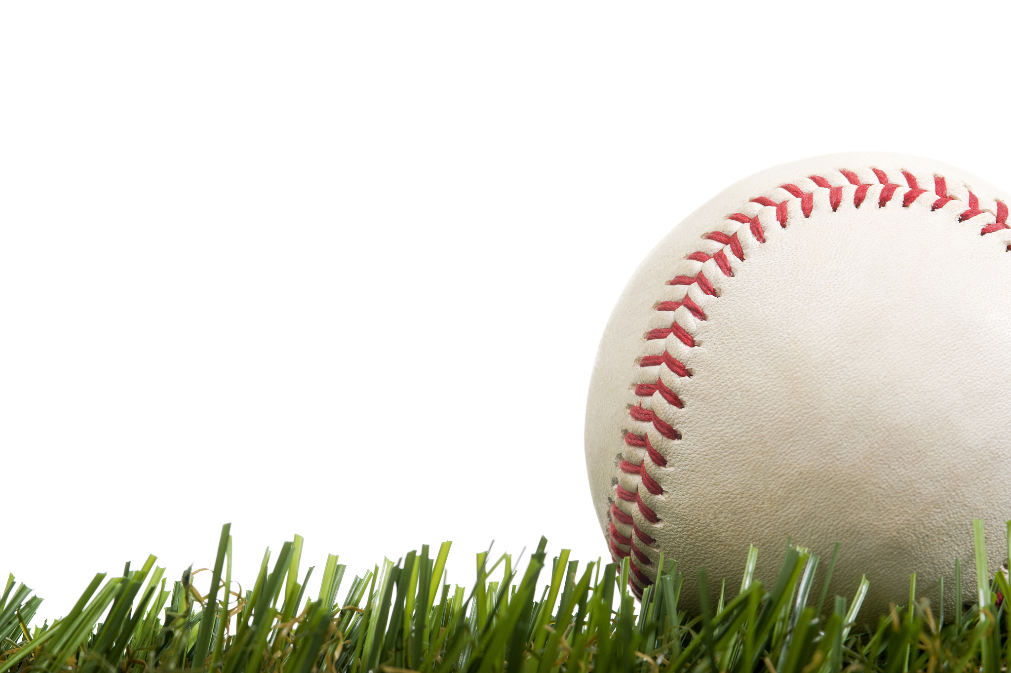 baseball in grass