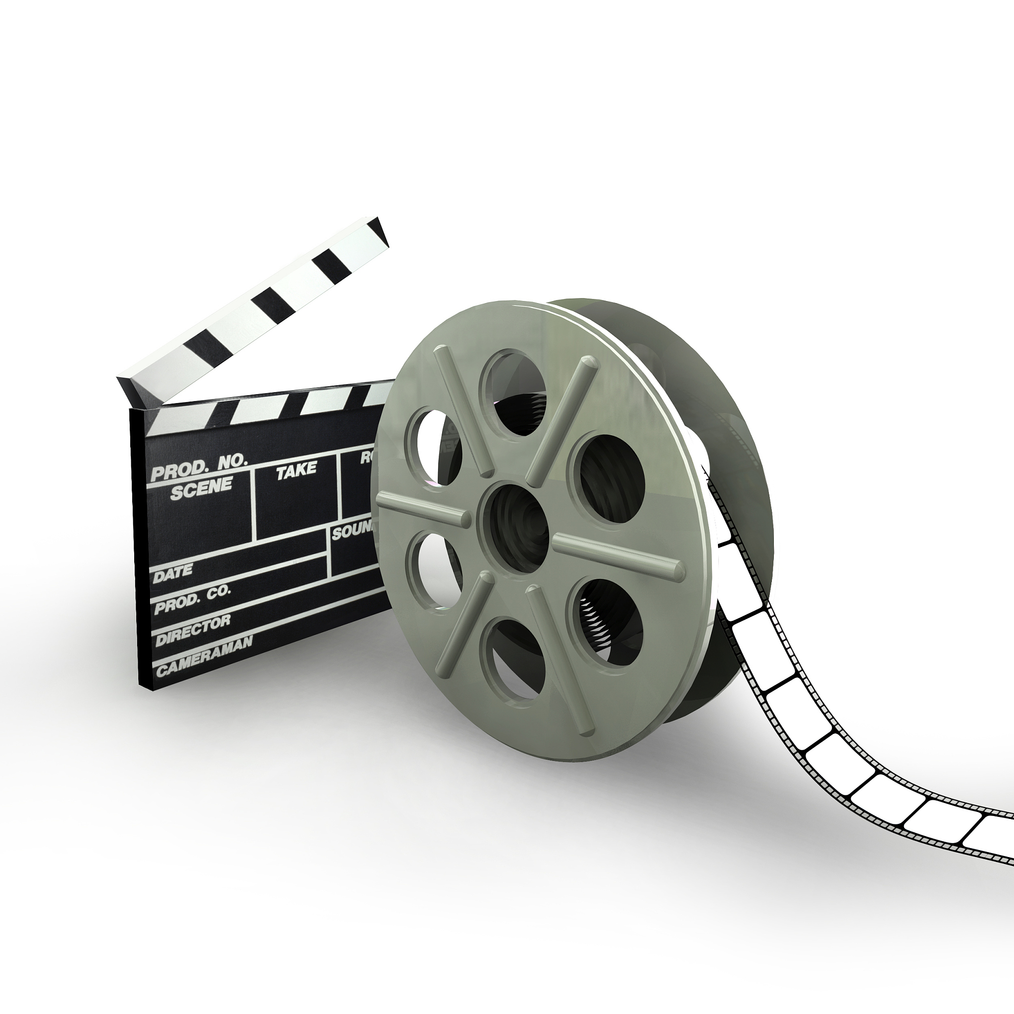 film reel & clapboard