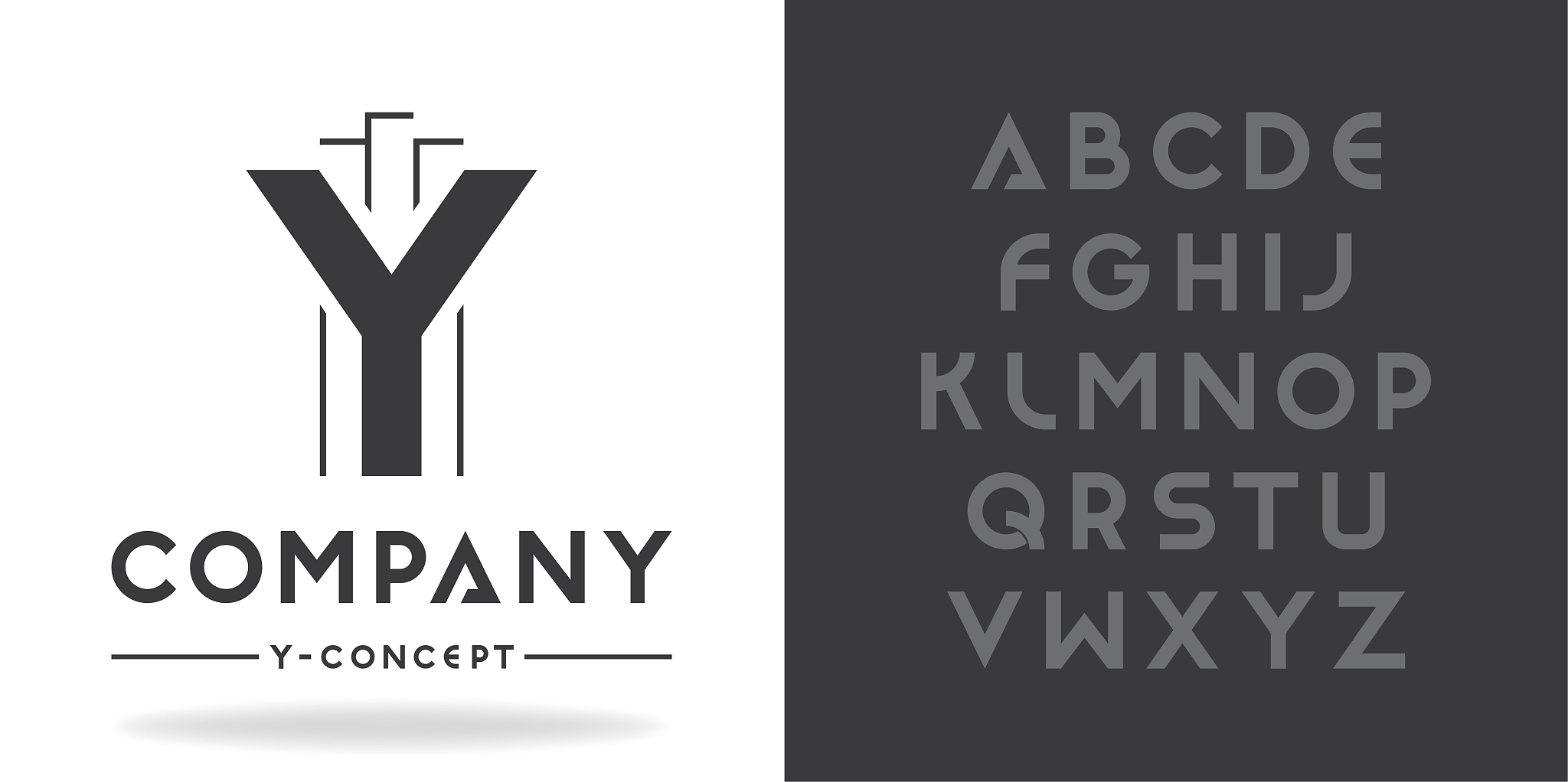 real estate, business logo template. font character design with 