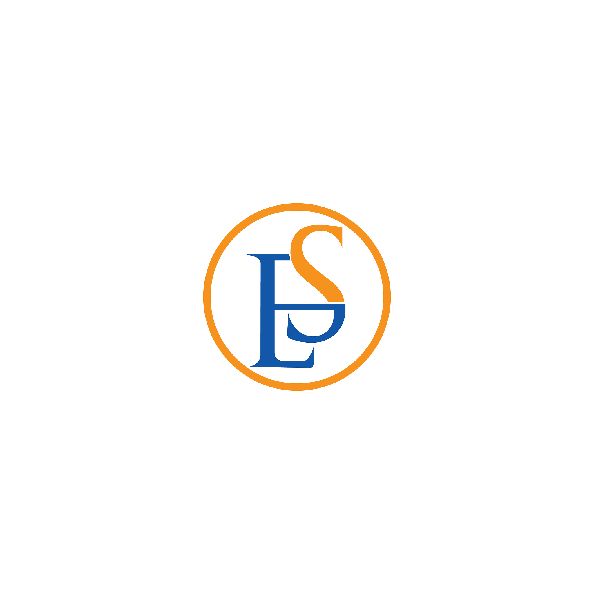 initial letter es or se logo design template