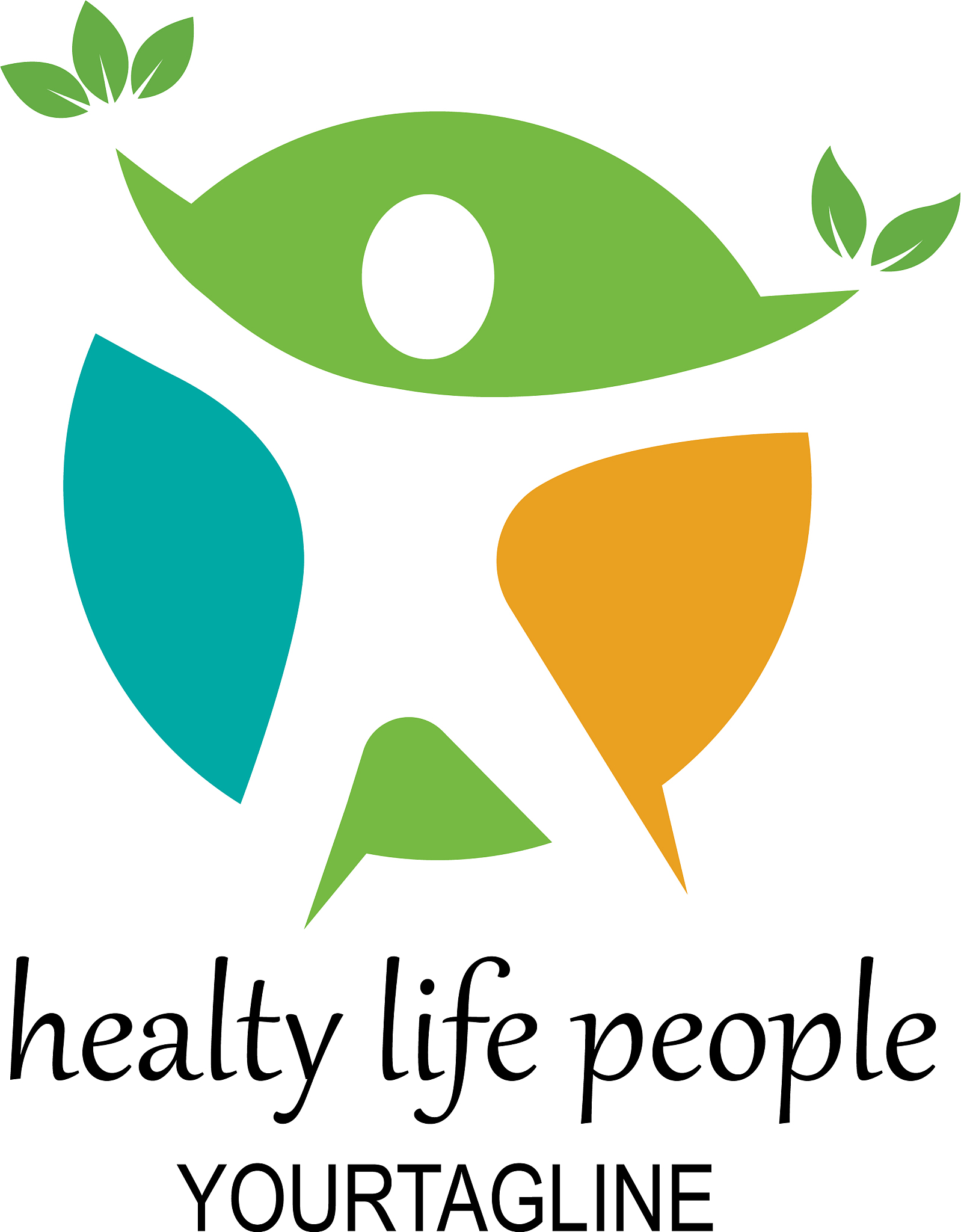 healthy lifemedical logo template