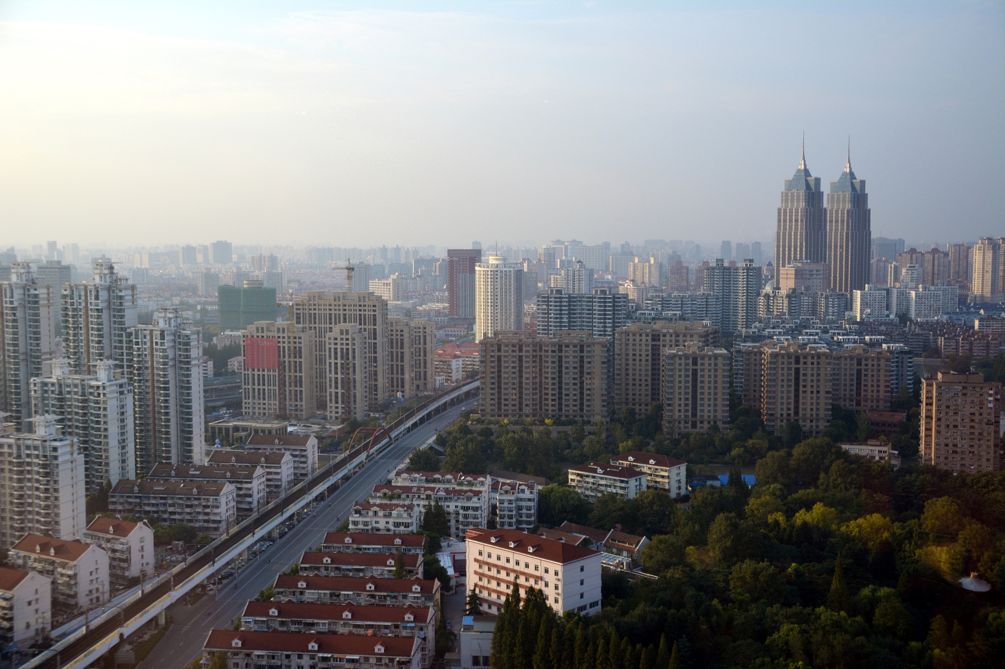shanghai cityscape, china