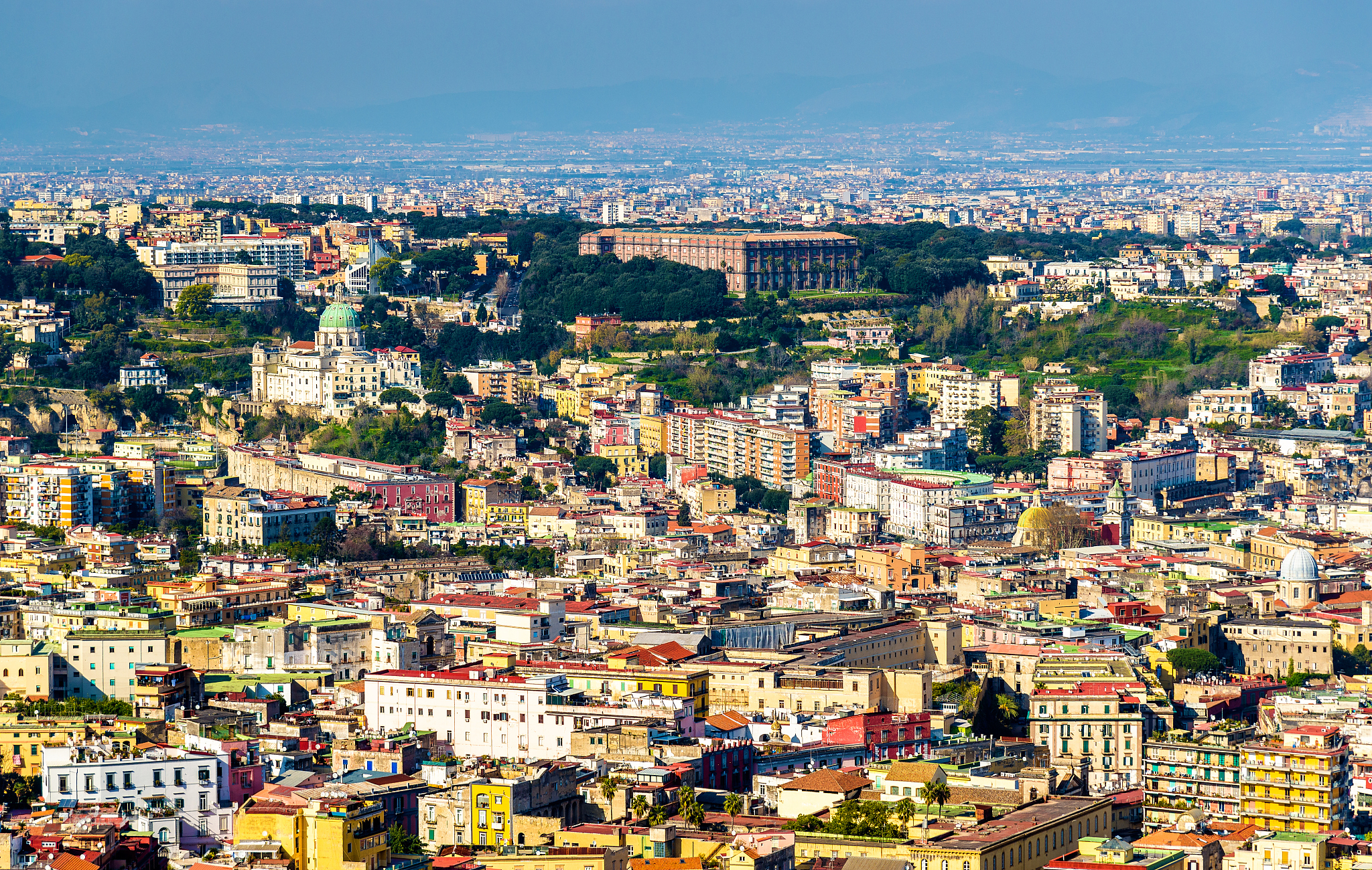 view of the madre del buon consiglio basilica and capodimonte