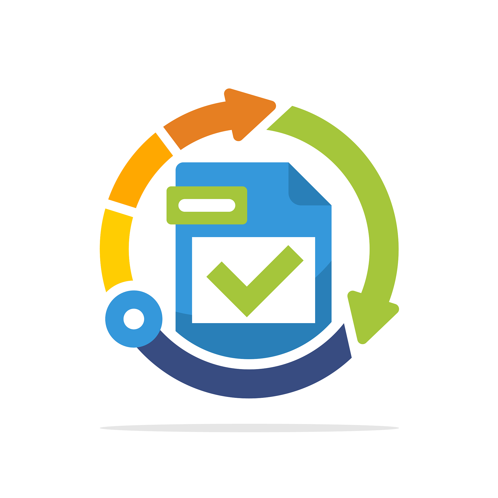 icon illustration with the concept of technology solutions for f