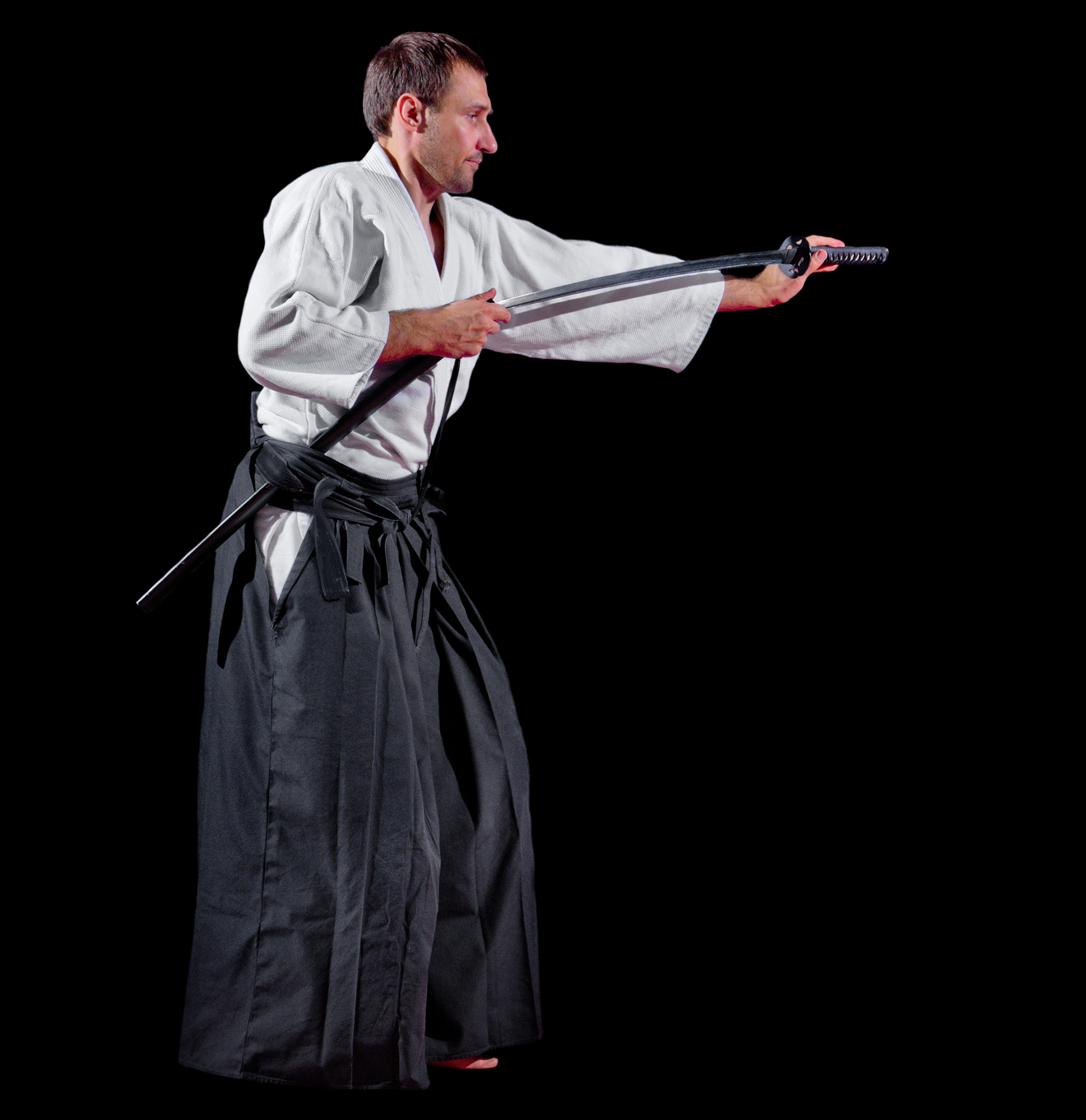 martial arts fighter isolated